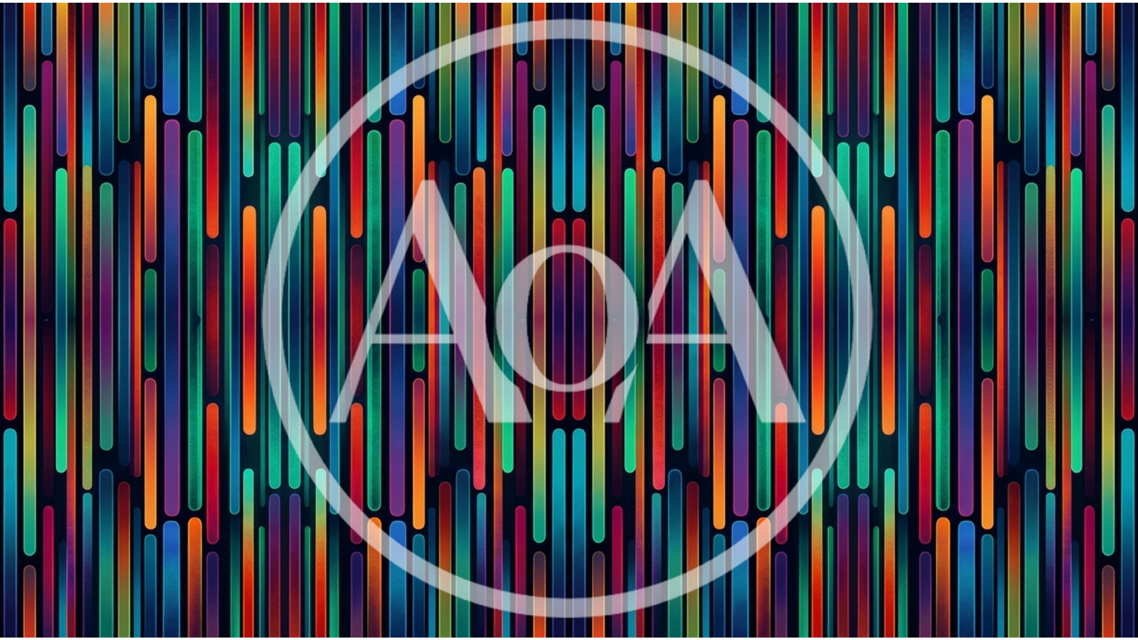 Abstract Vertical Neon Lines Pattern Background