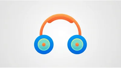 Minimalist Flat Vector Illustration Of Modern Headphones