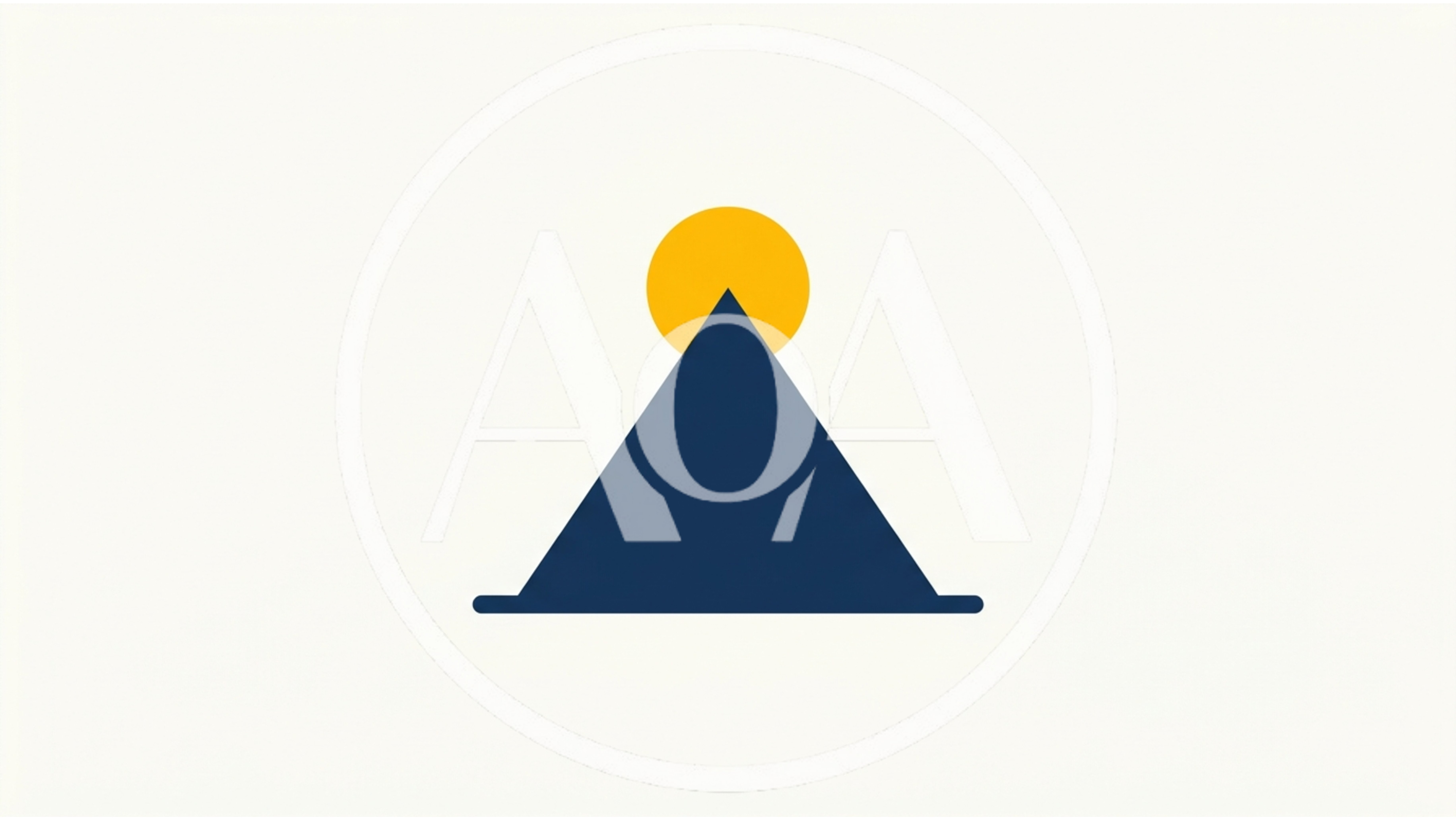 Minimalist Graphic Illustration Of A Mountain And Sun