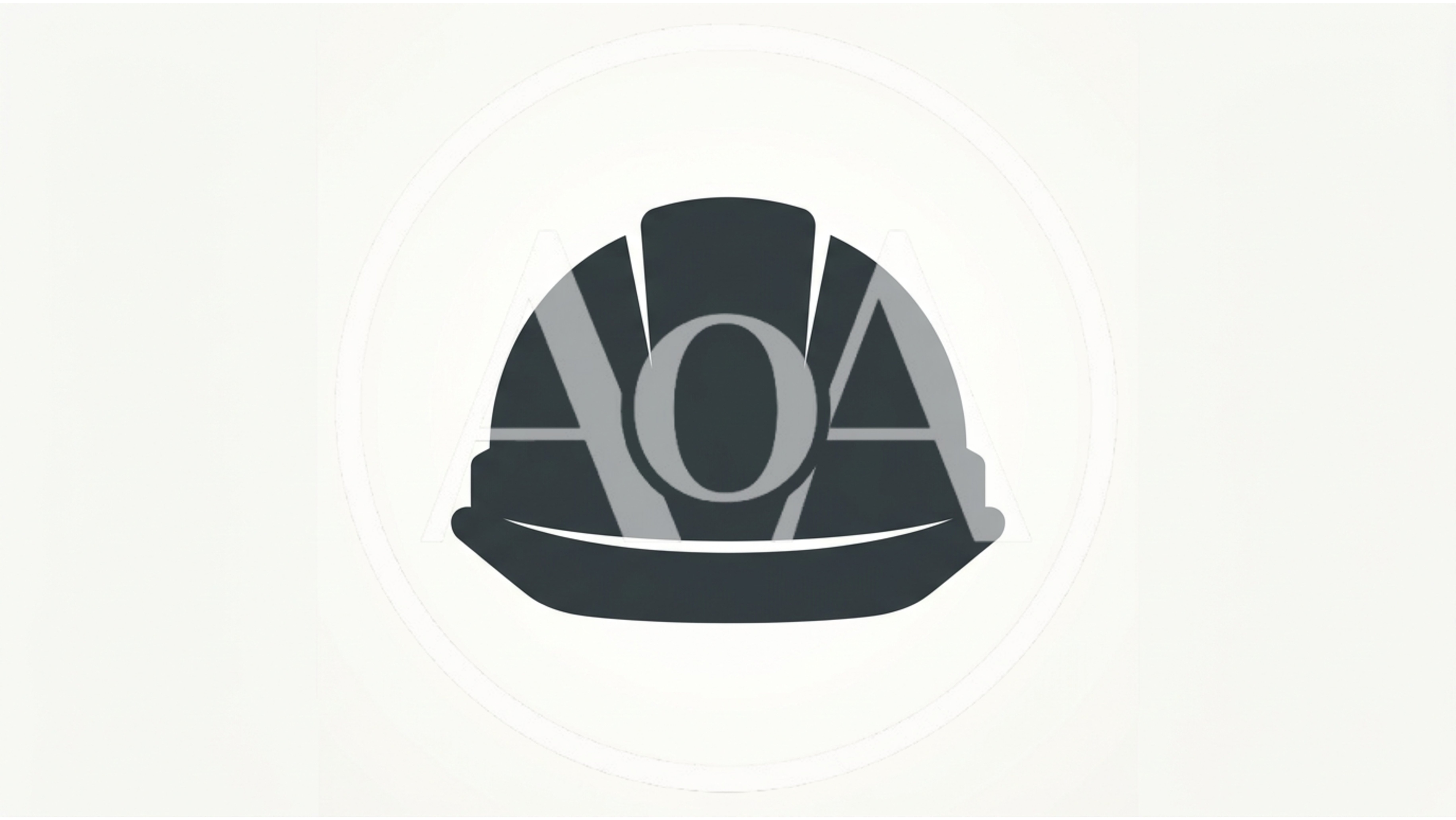 Minimalist Construction Hard Hat Icon Graphic