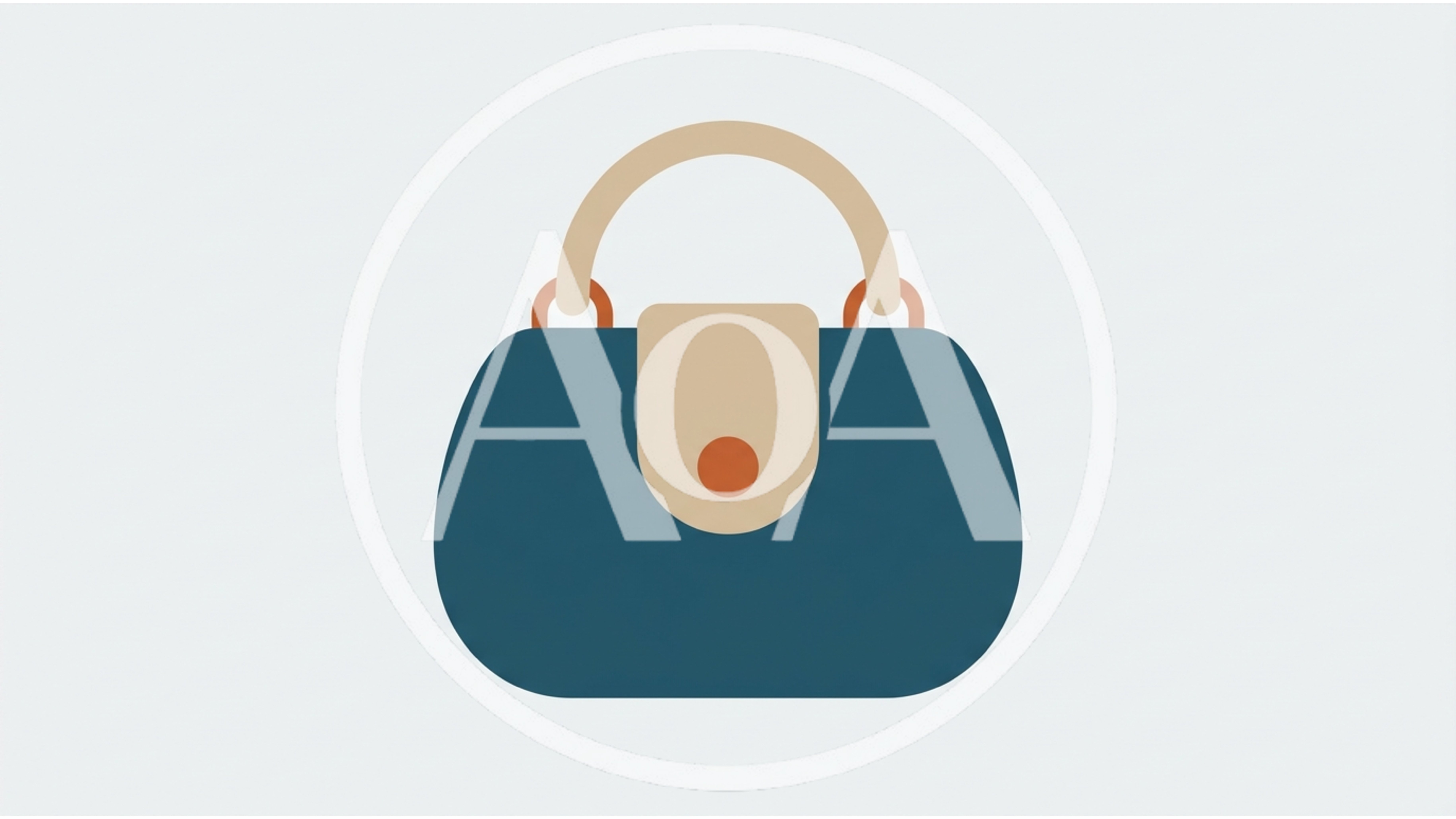 Minimalist Flat Vector Illustration Of A Handbag