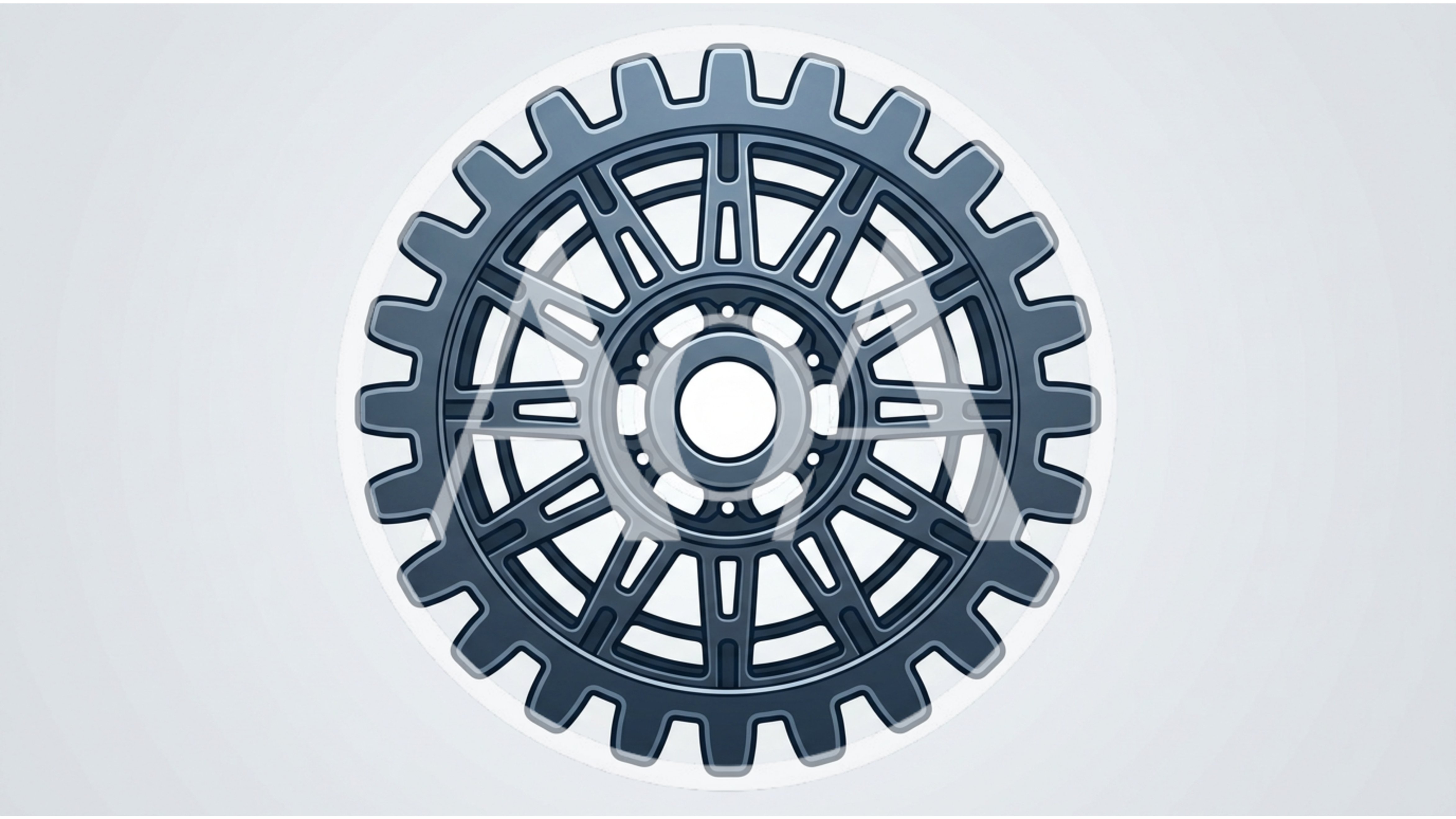 Detailed Mechanical Gear Wheel Illustration
