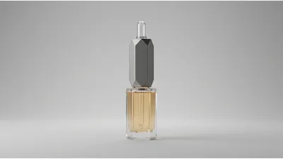 Luxury Glass Dropper Bottle With Metallic Cap