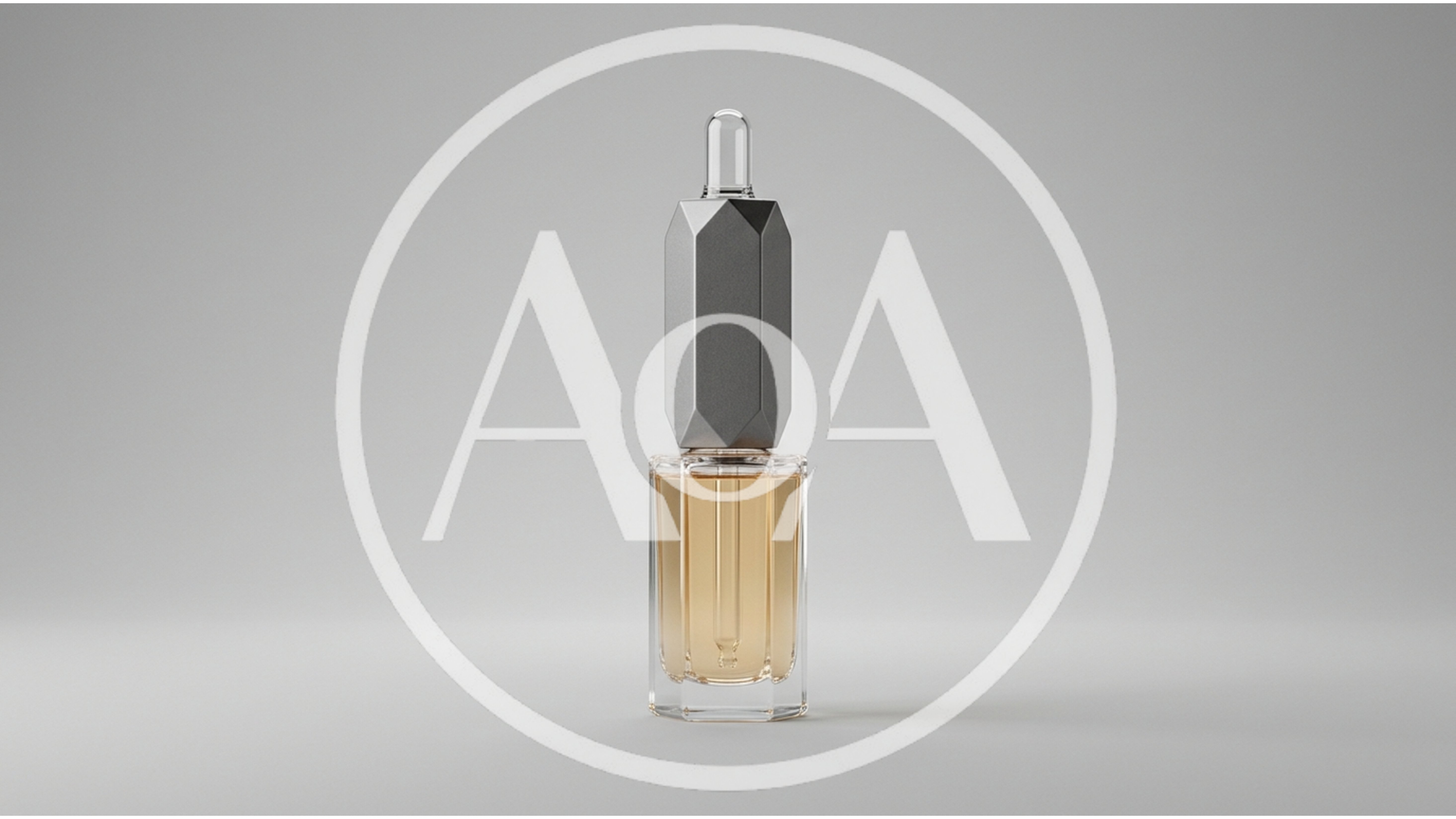 Luxury Glass Dropper Bottle With Metallic Cap