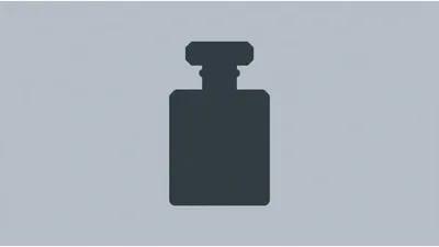 Minimalist Silhouette Of A Perfume Bottle Icon