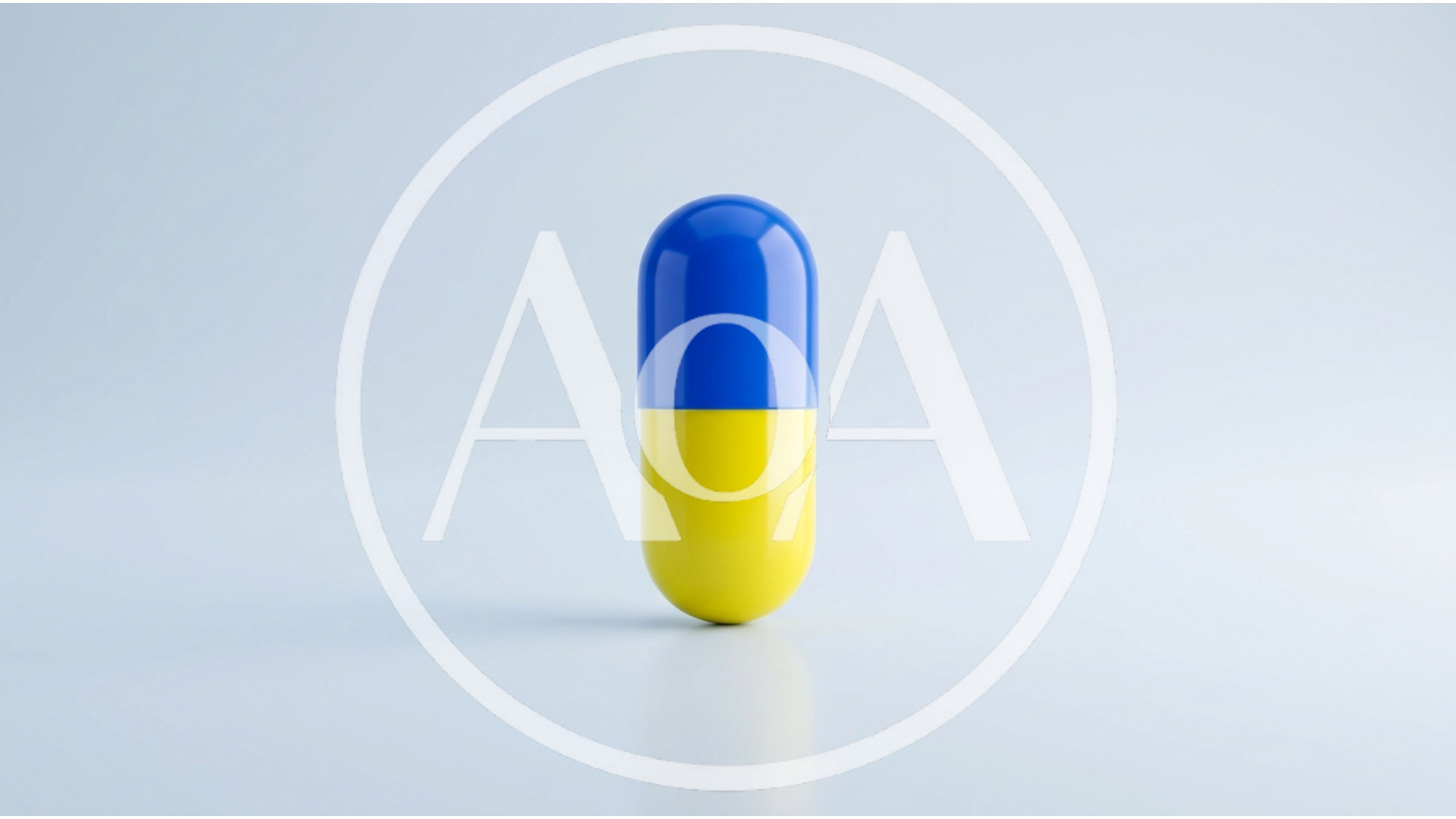 Blue And Yellow Medical Capsule Pill