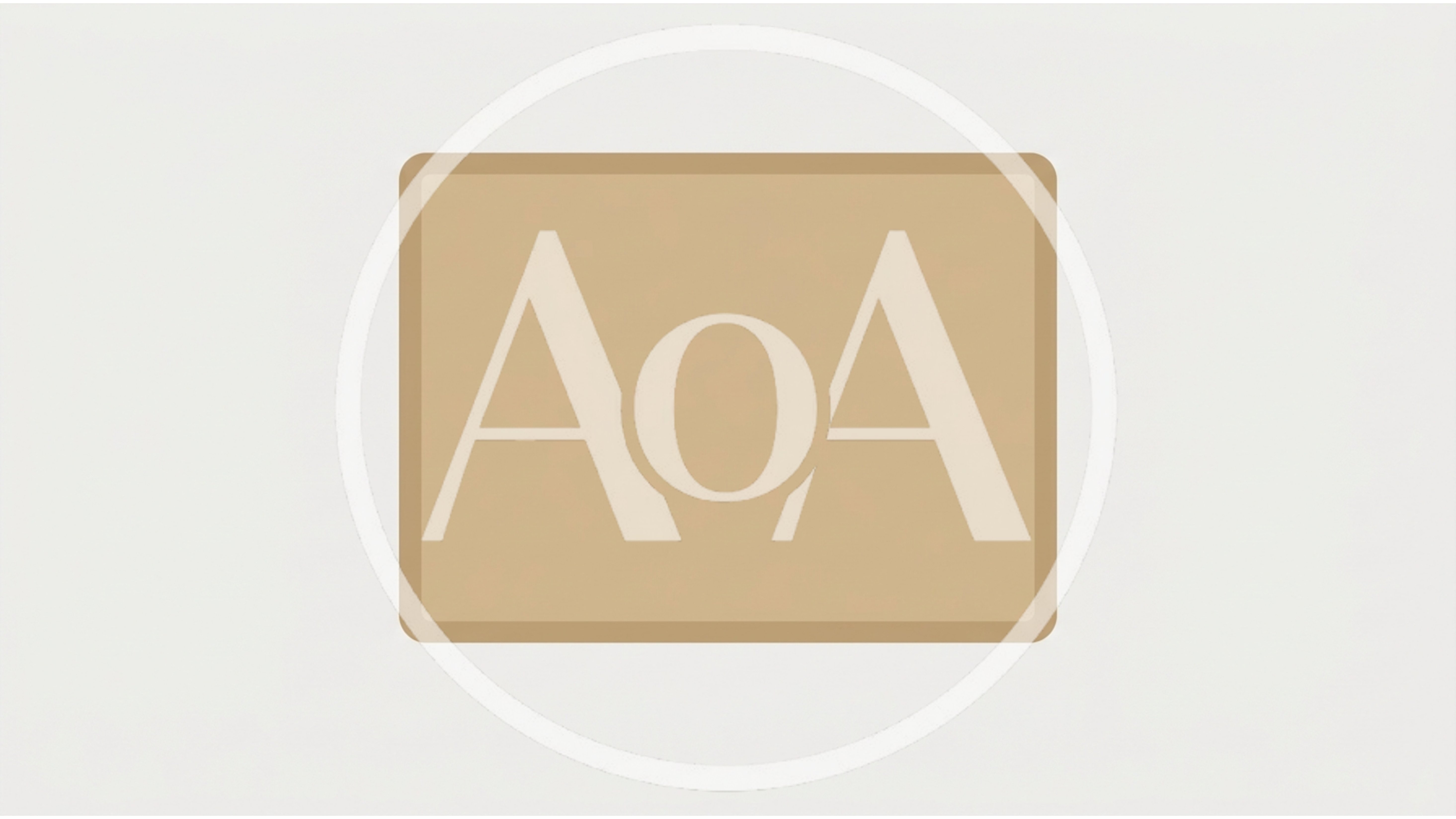 Minimalist Tan Rectangular Frame On Light Background