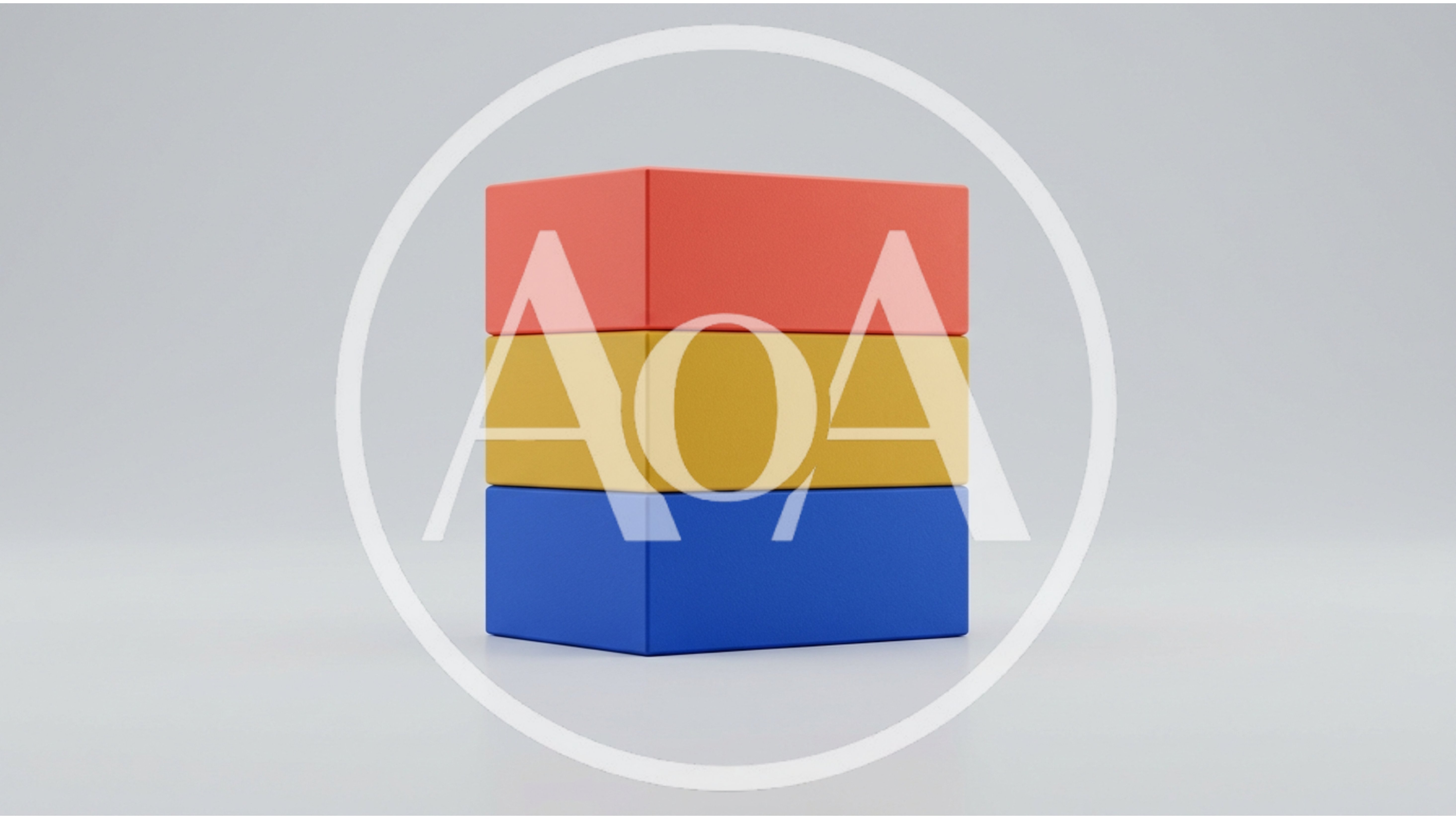 Stack Of Three Colorful Rectangular Blocks