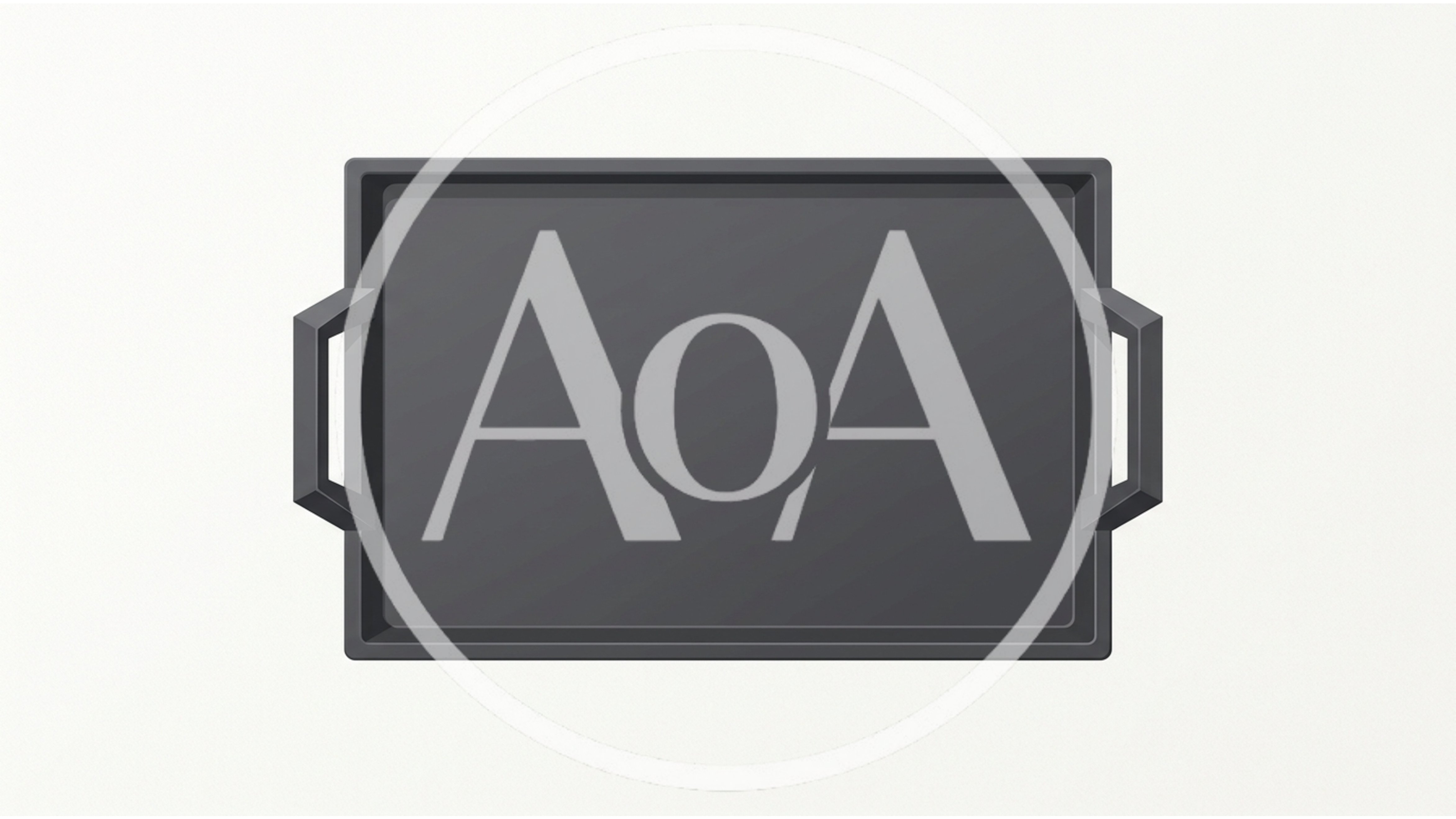 Top View Of A Rectangular Black Serving Tray