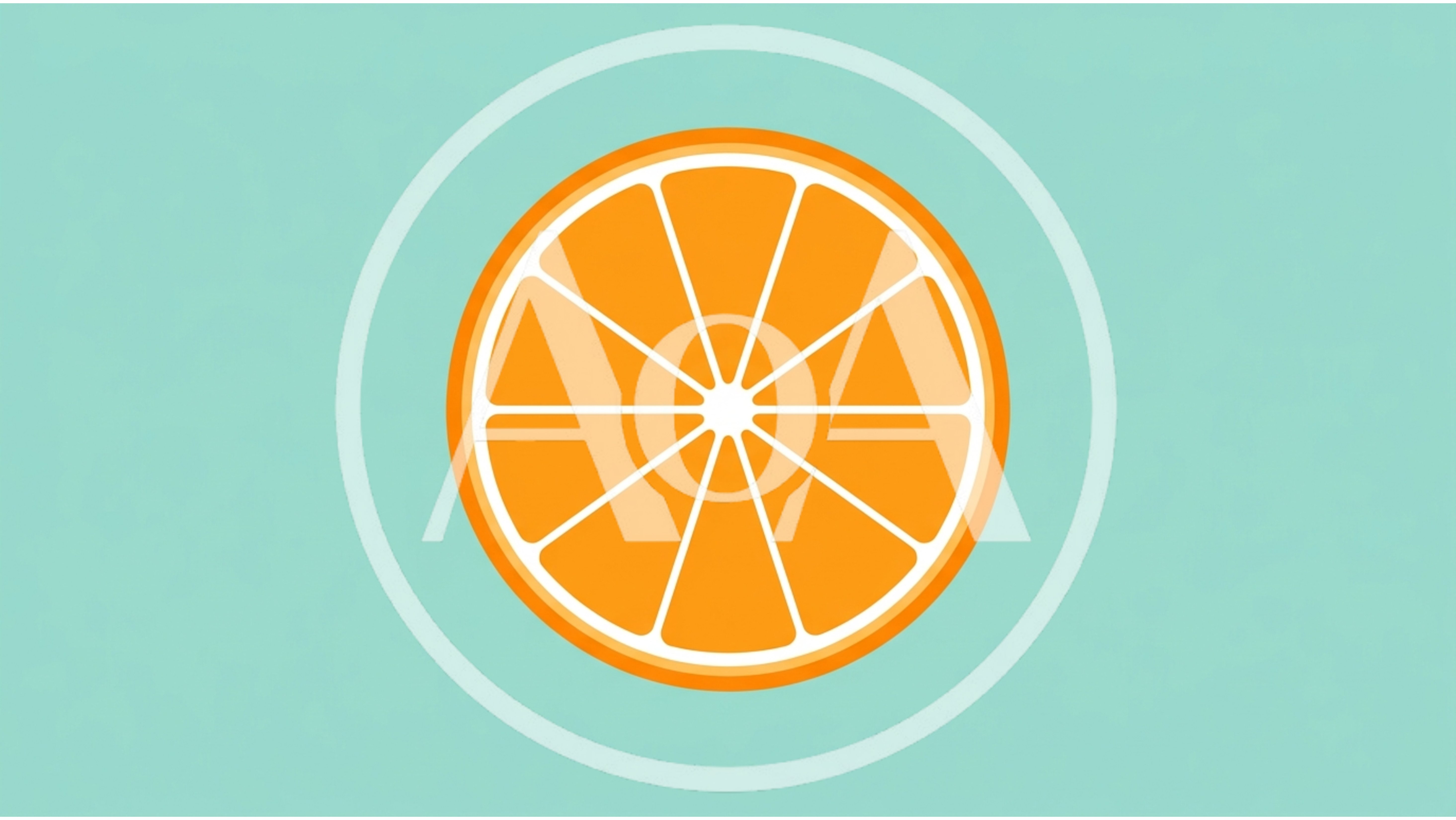Flat Vector Illustration Of A Sliced Orange