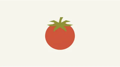 Minimalist Flat Vector Illustration Of A Red Tomato