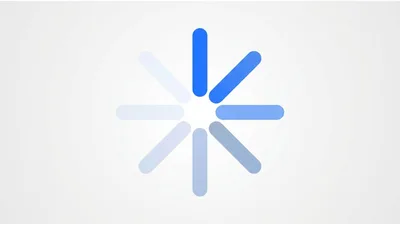 Blue Circular Loading Spinner Animation