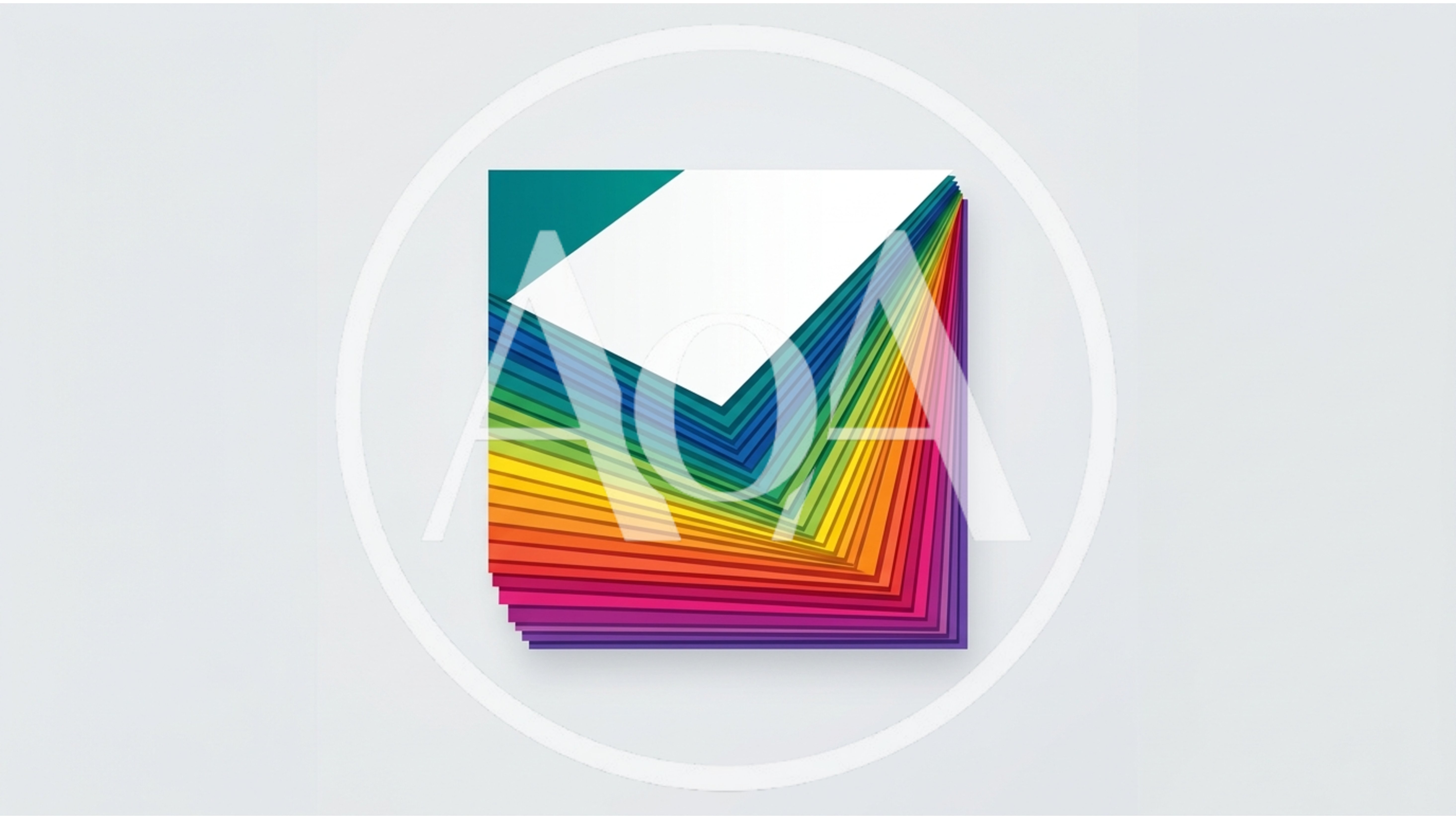 Abstract Stack Of Colorful Paper Sheets