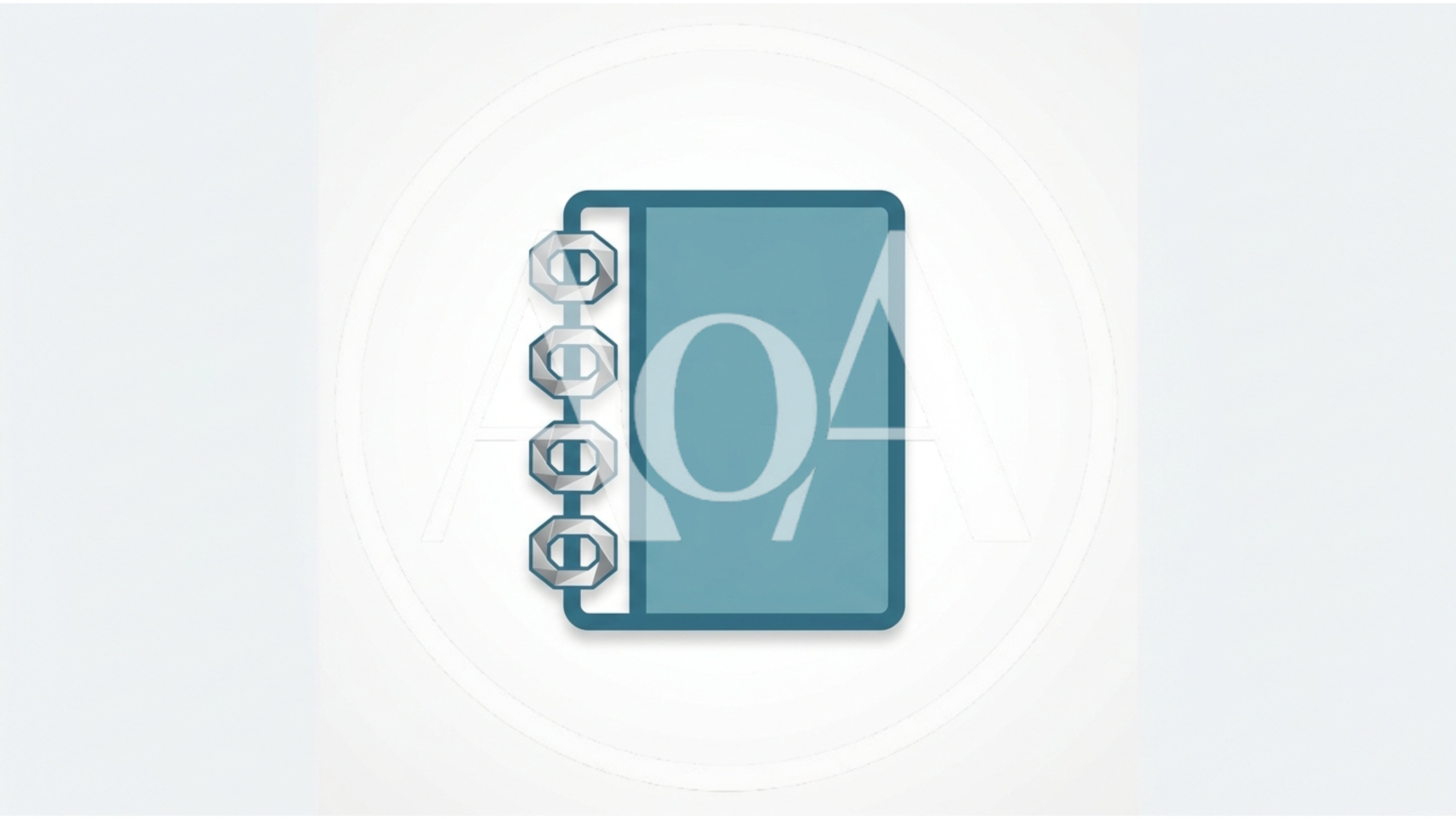Blue Spiral Bound Notebook Icon Illustration