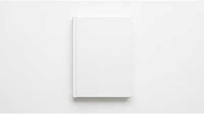 Blank White Hardcover Book Mockup
