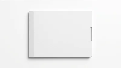 Blank White Hardcover Book Mockup