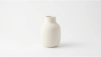 Minimalist Matte White Ceramic Vase