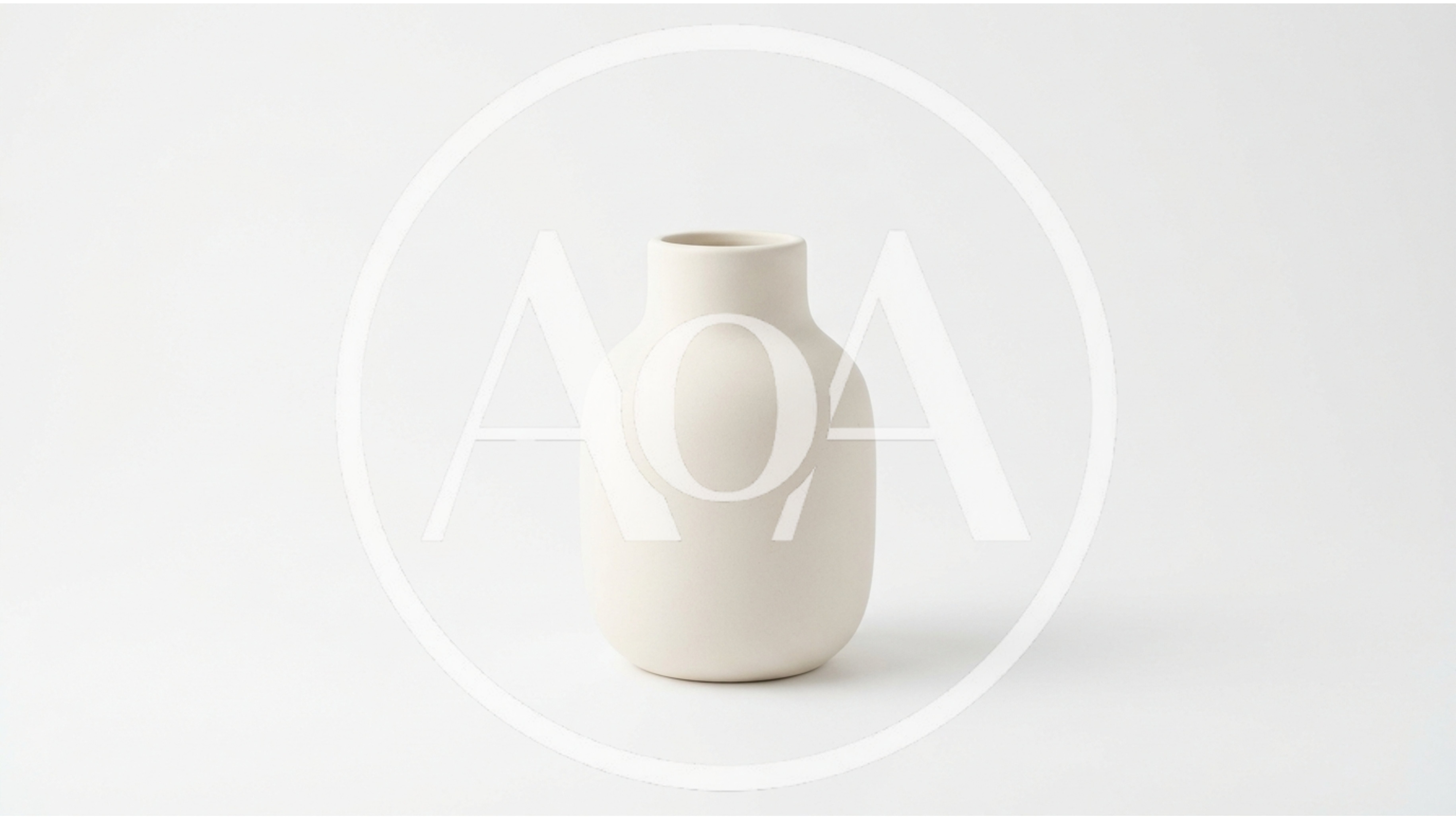 Minimalist Matte White Ceramic Vase