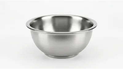 Empty Stainless Steel Mixing Bowl
