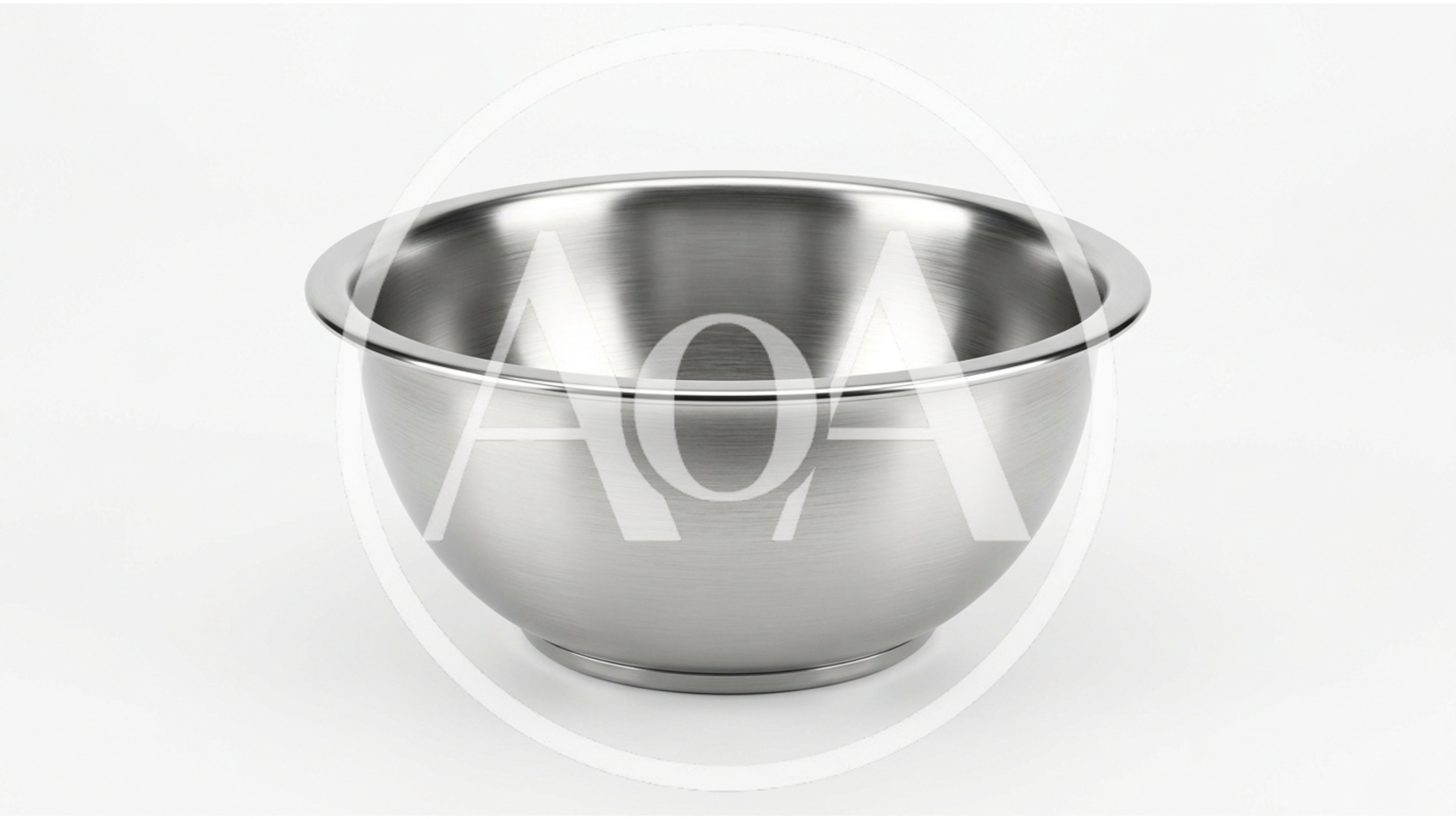 Empty Stainless Steel Mixing Bowl