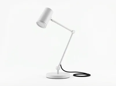 Minimalist White Adjustable Desk Lamp