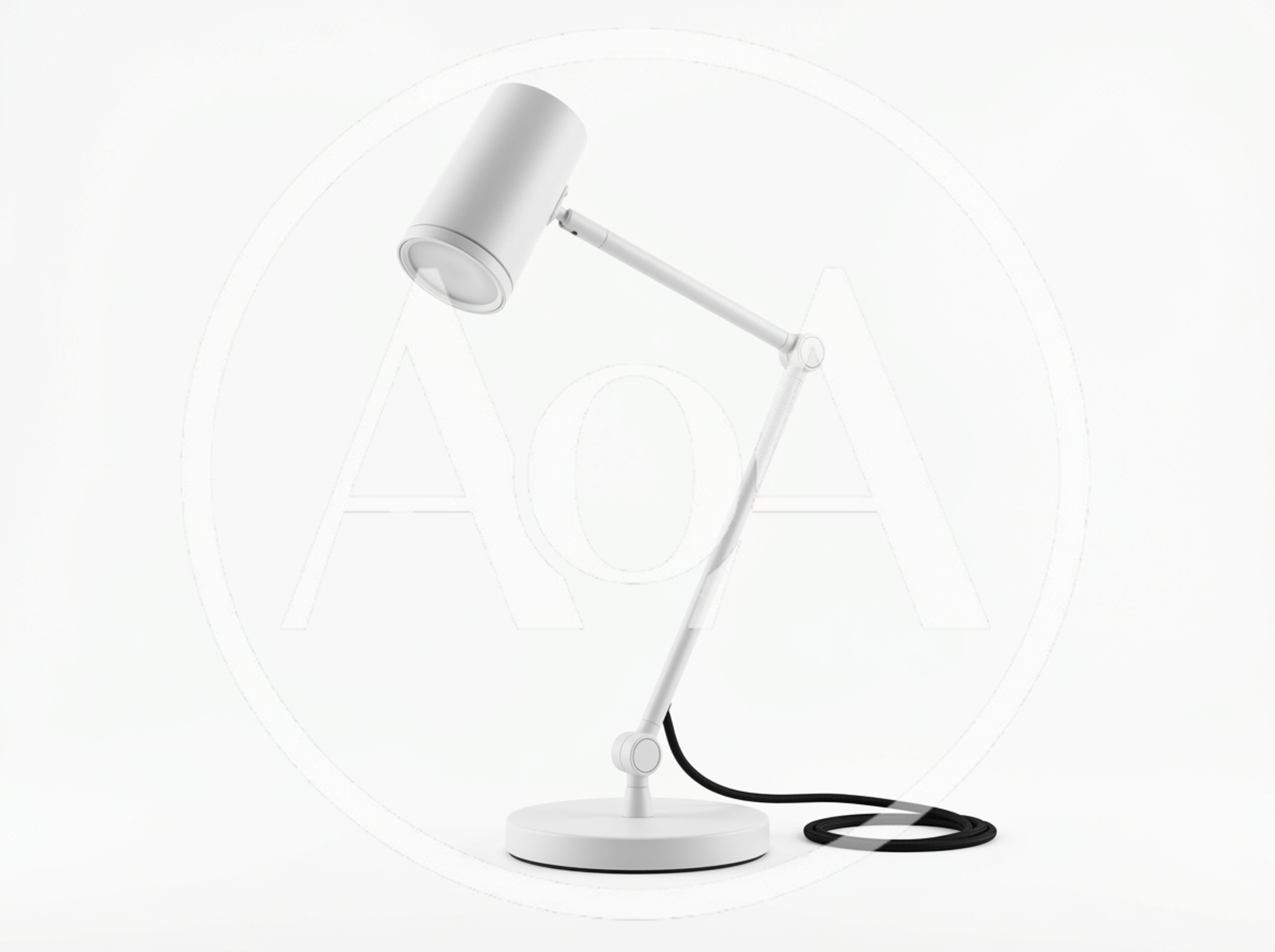 Minimalist White Adjustable Desk Lamp