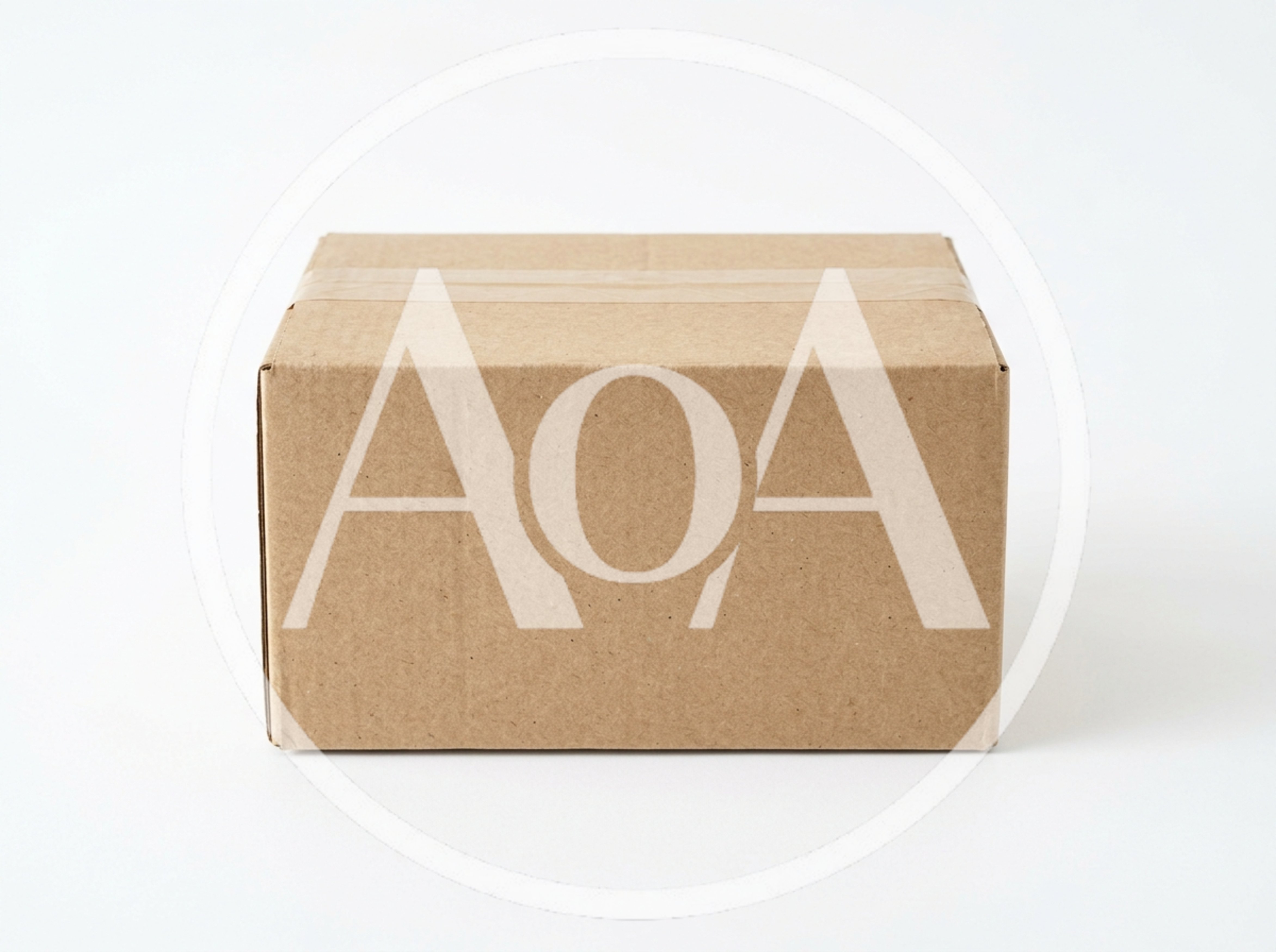 Closed Brown Cardboard Shipping Box