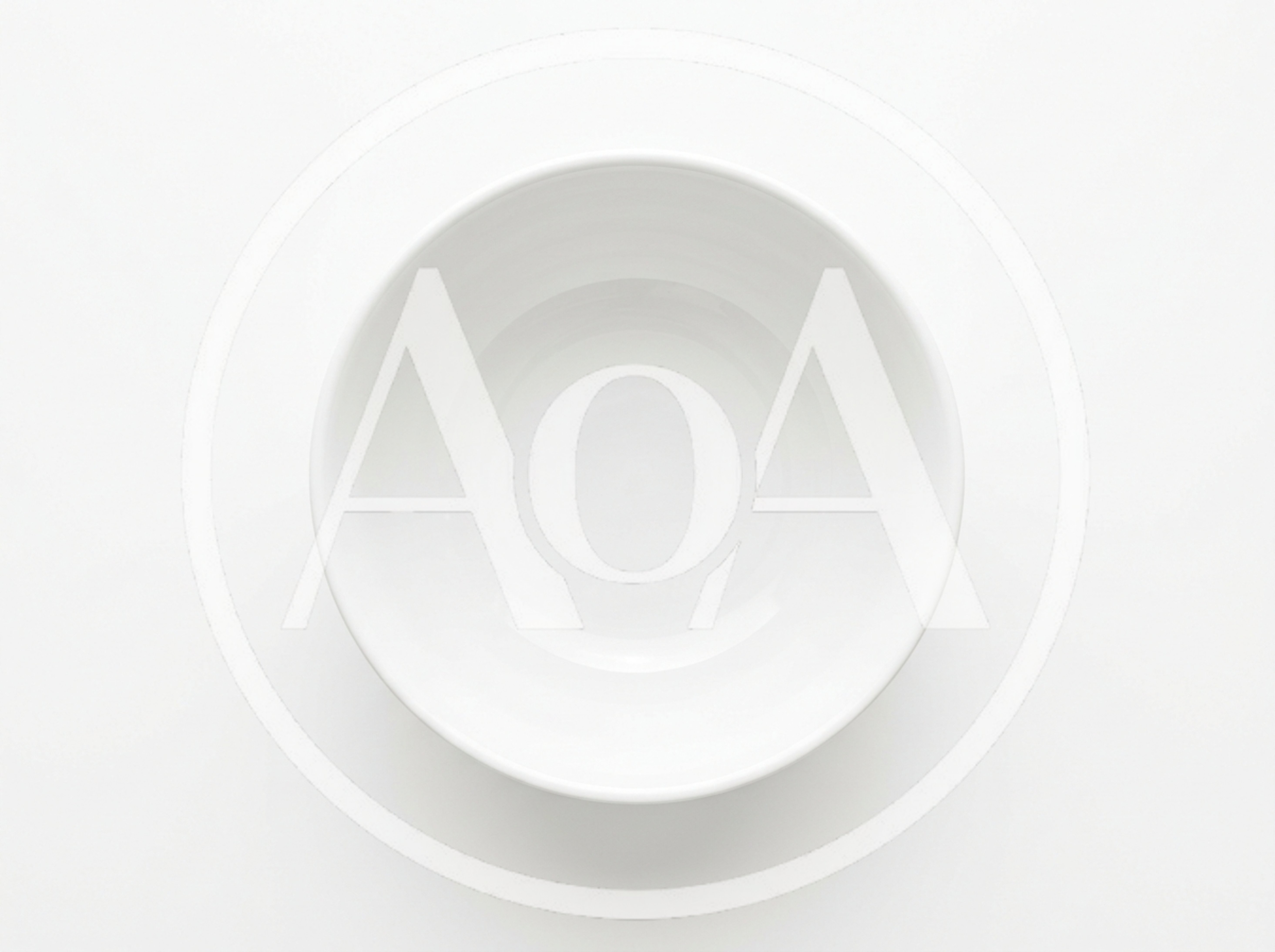 Top View Of A White Ceramic Bowl