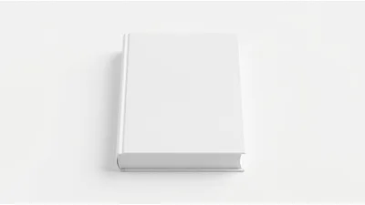 Blank White Hardcover Book Mockup