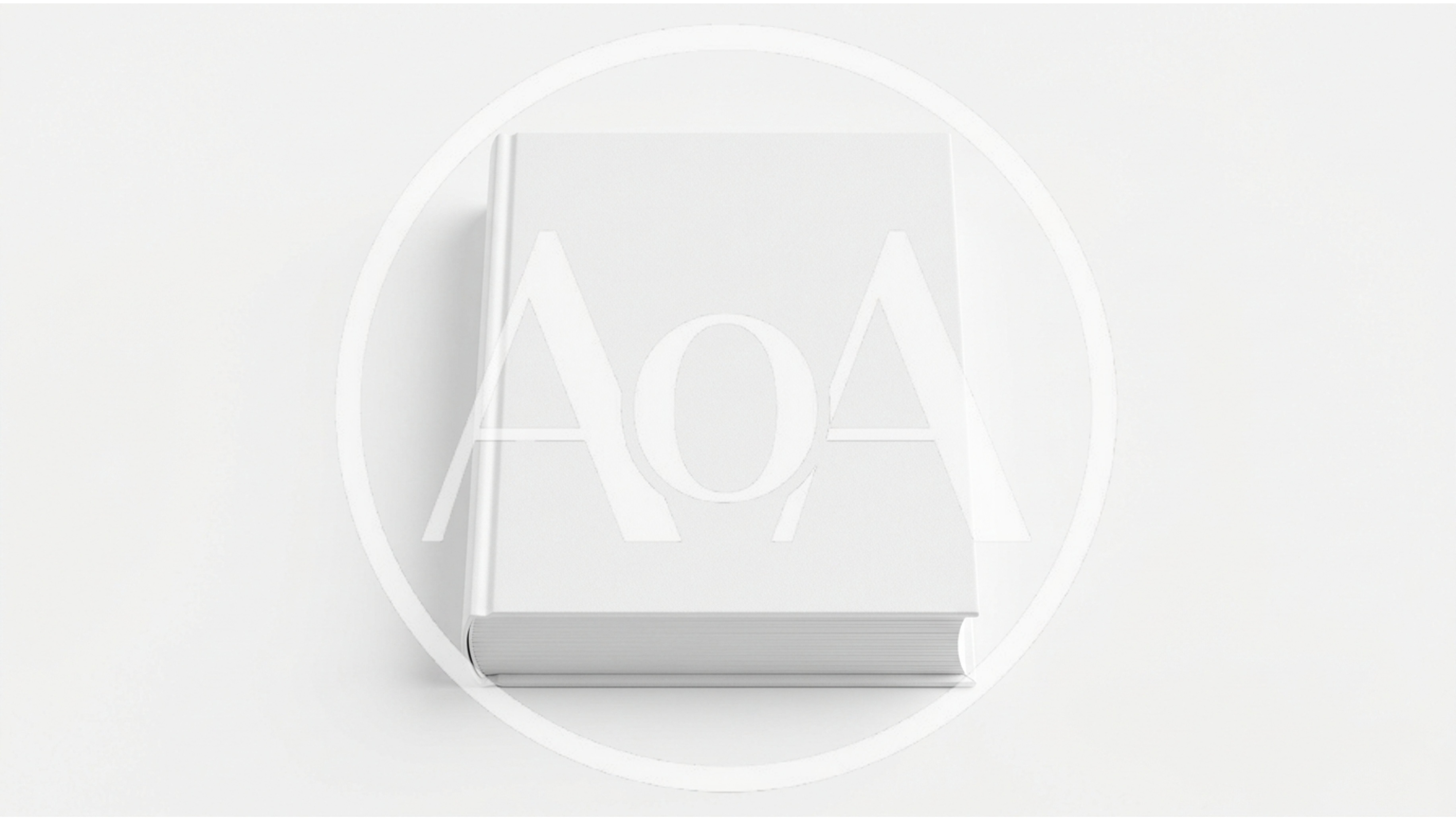 Blank White Hardcover Book Mockup