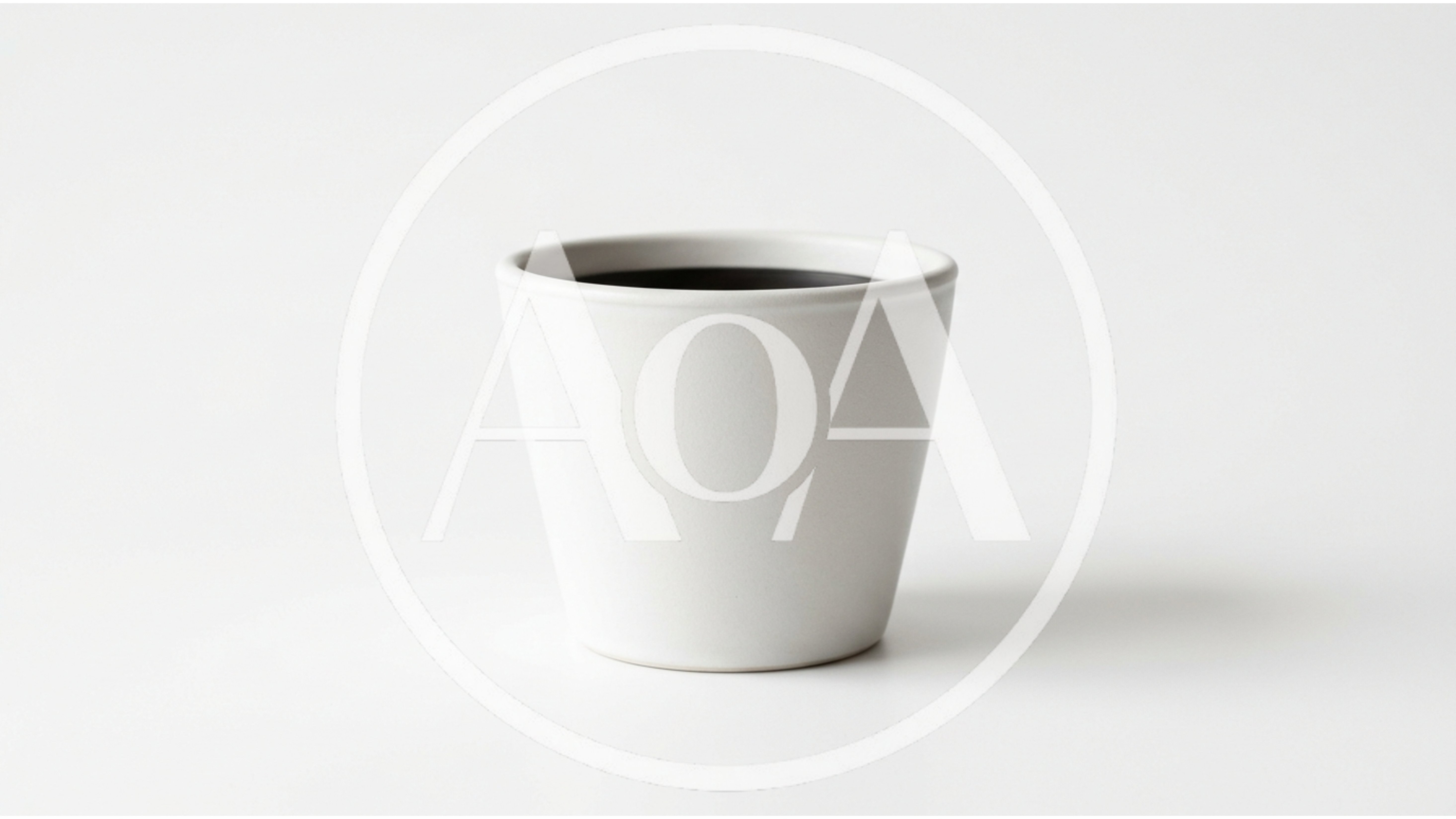 Minimalist White Ceramic Flower Pot On White Background