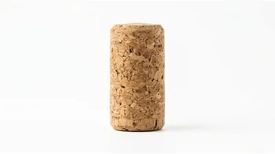 Single Natural Wine Cork Standing Upright