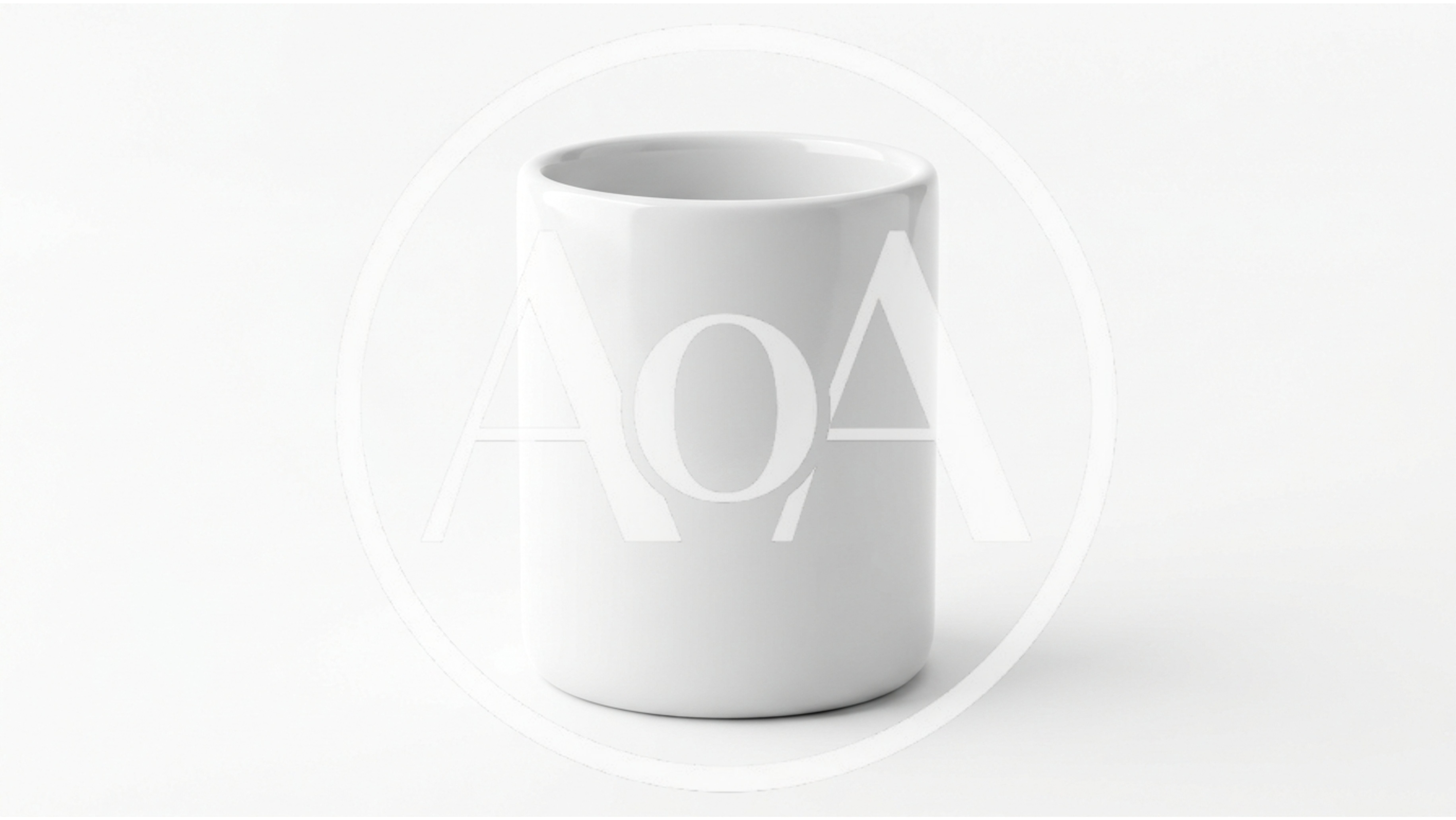 White Ceramic Mug Isolated On White Background