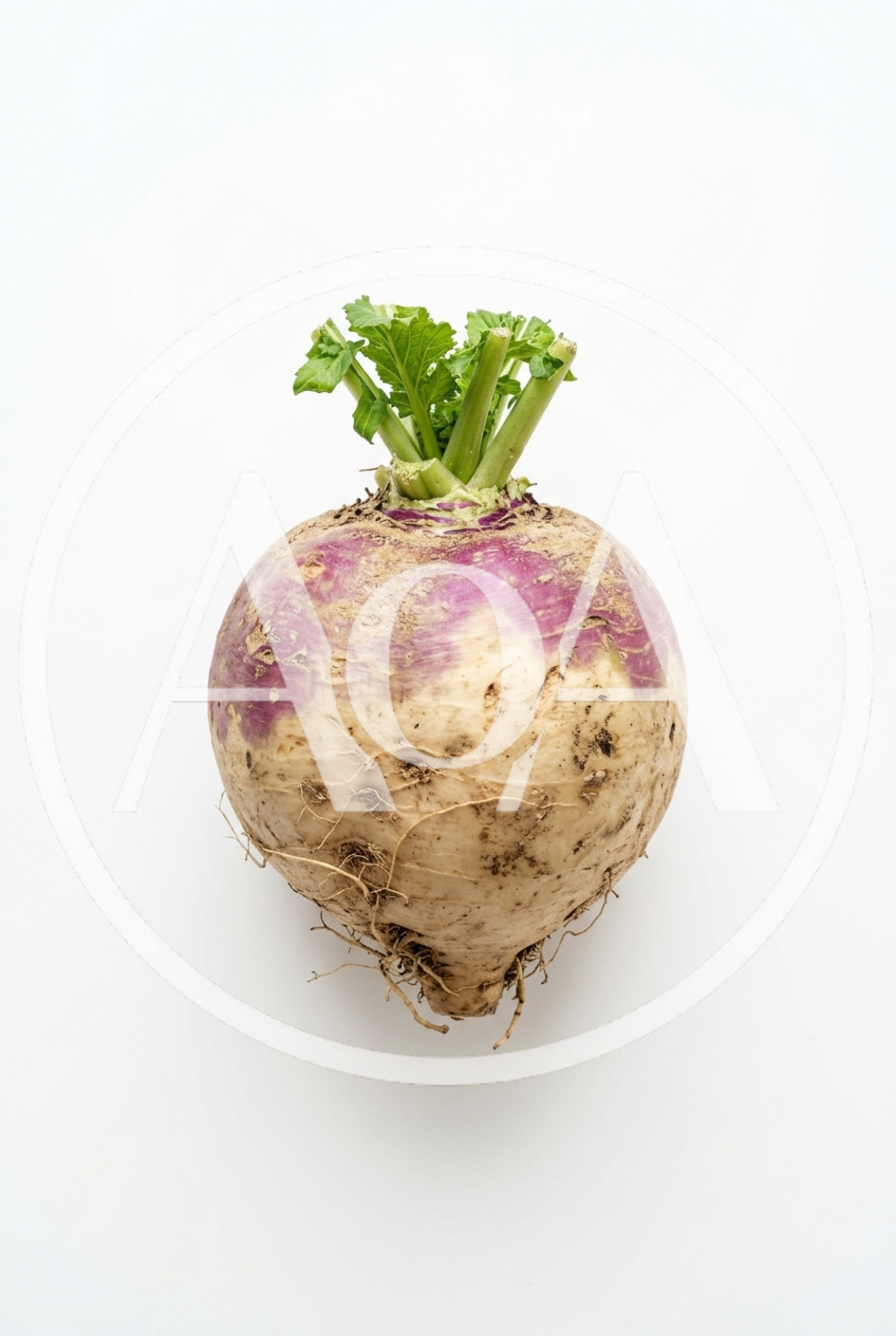 Single Fresh Rutabaga Root Vegetable