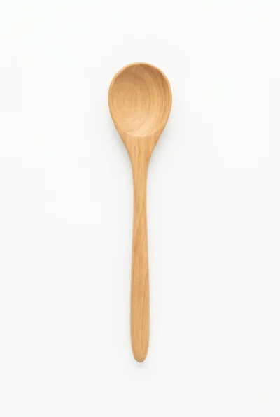 Wooden Spoon Isolated On White Background