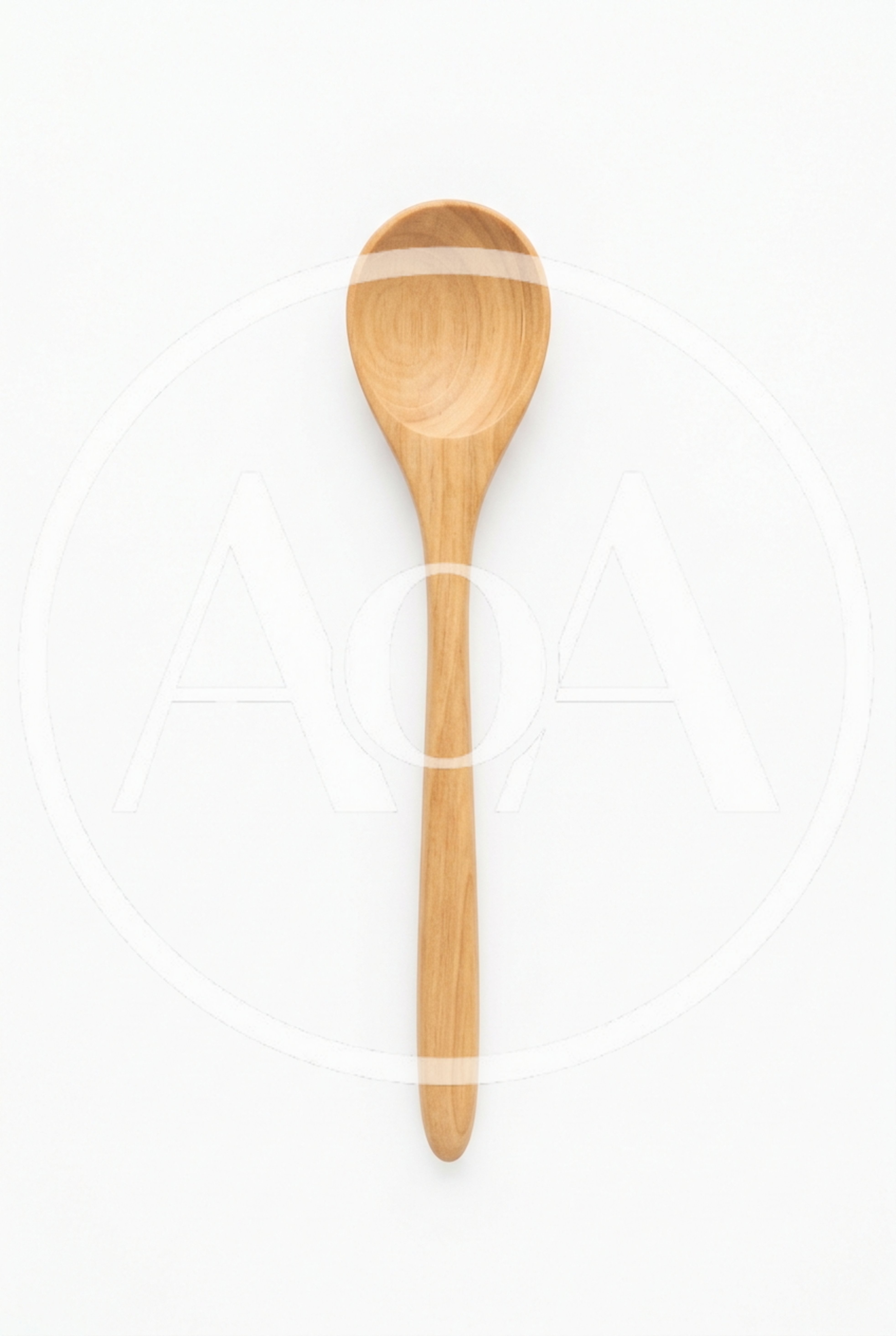 Wooden Spoon Isolated On White Background