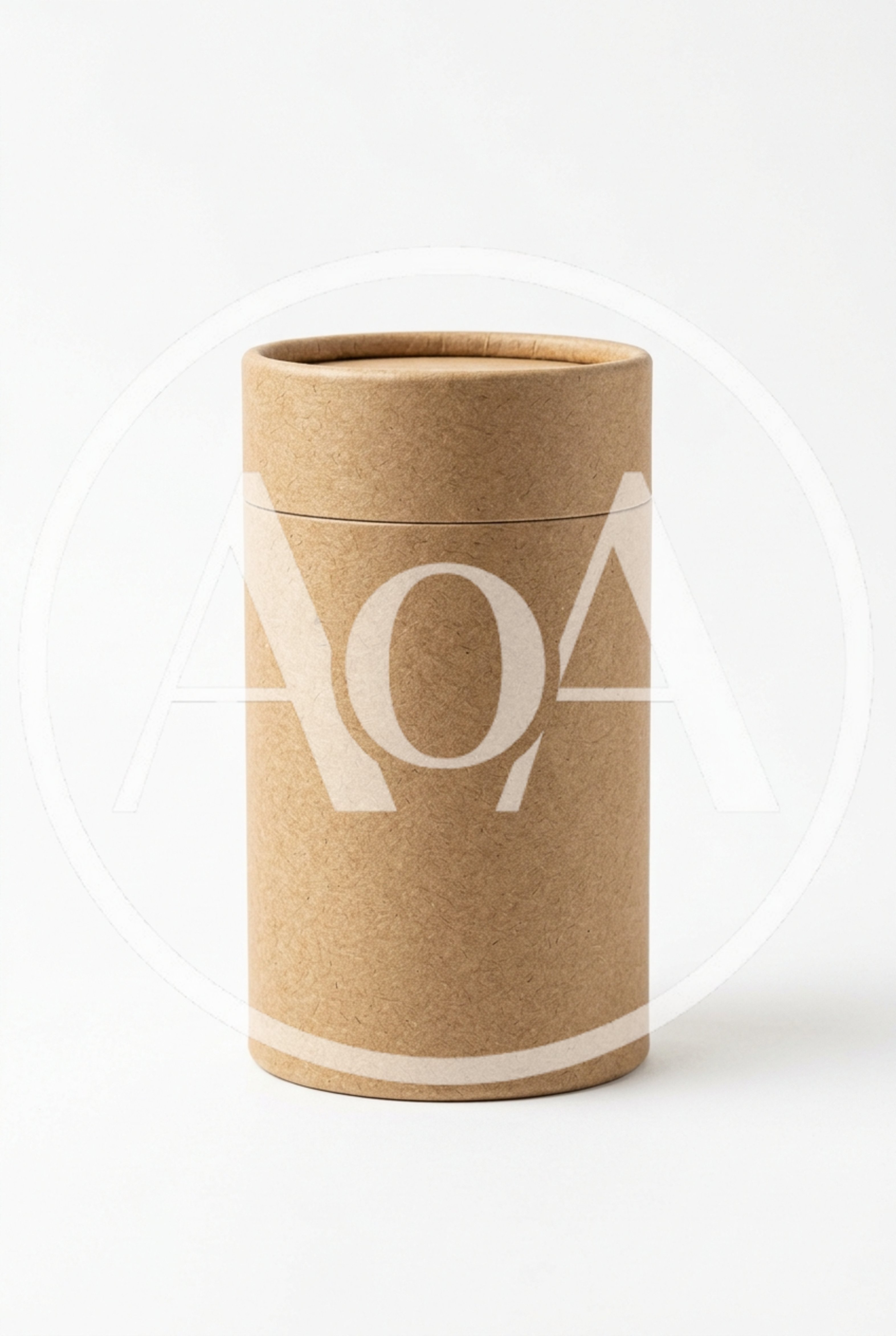 Brown Cardboard Cylindrical Tube Packaging Container