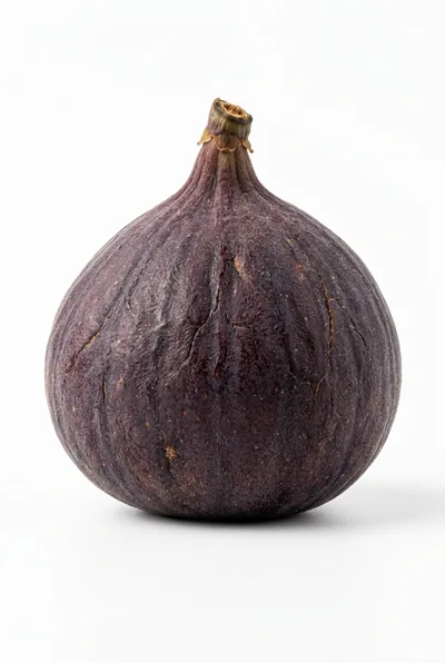 Single Fresh Ripe Purple Fig Fruit