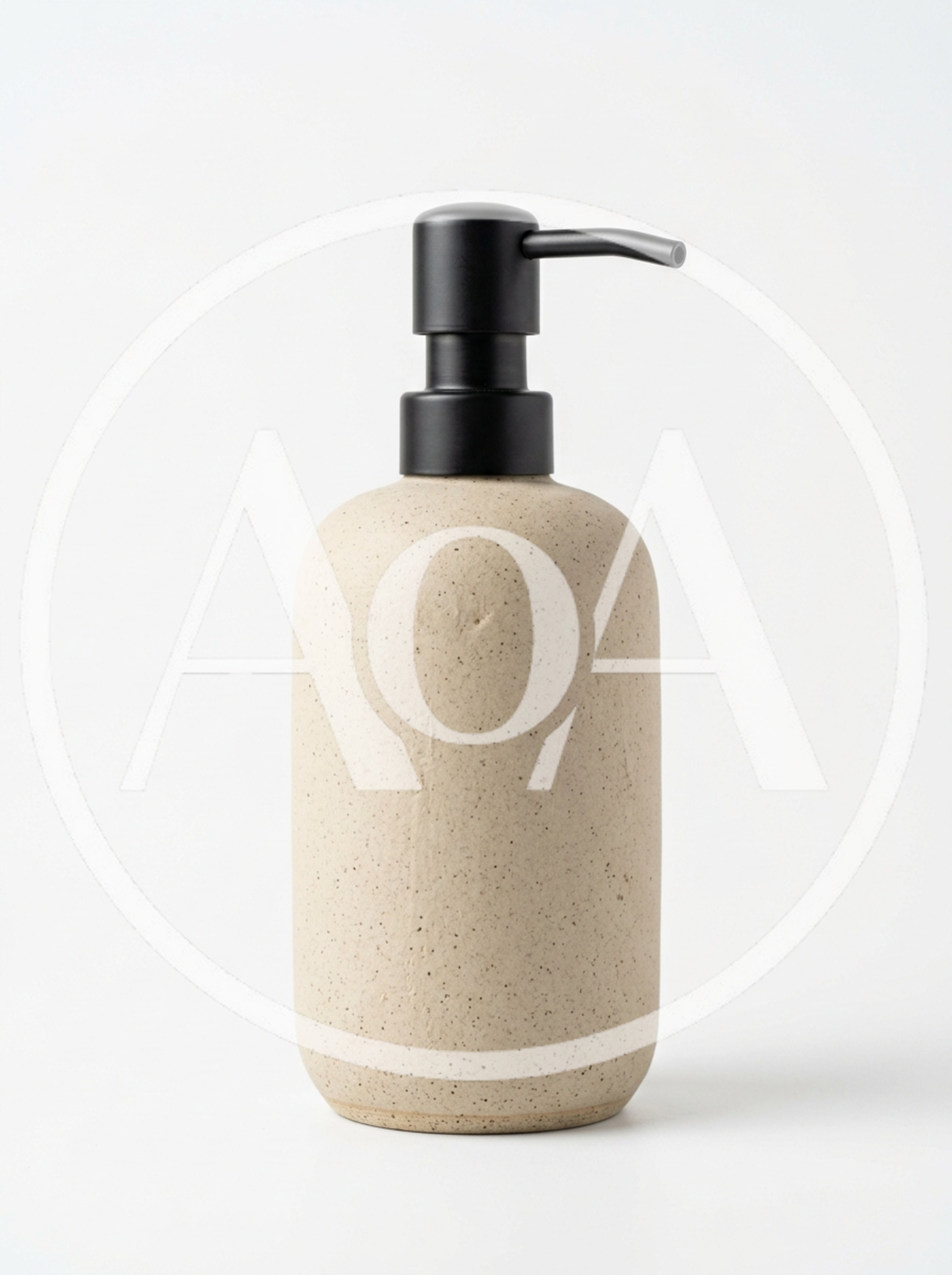 Ceramic Soap Dispenser With Matte Black Pump
