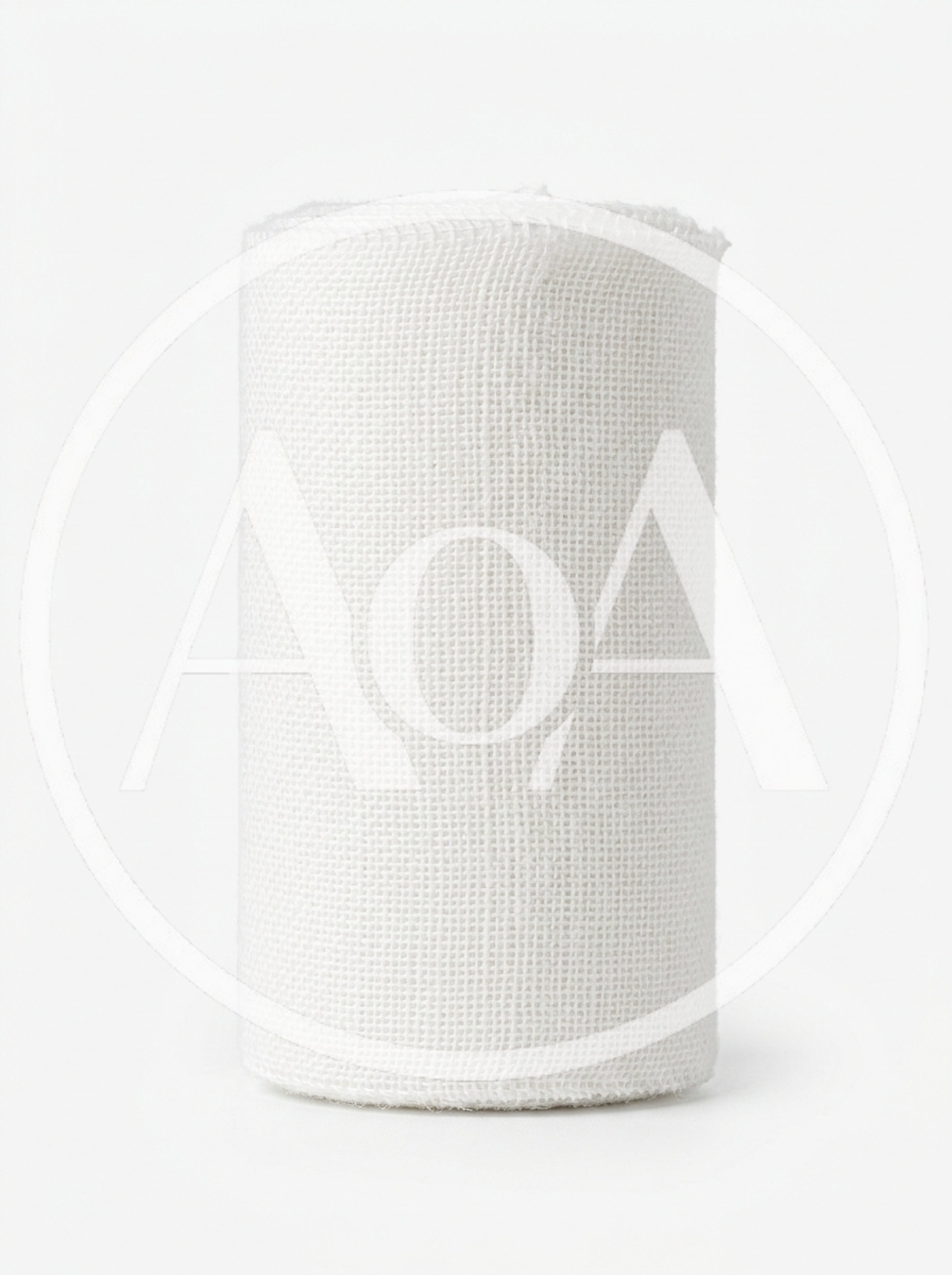 White Gauze Bandage Roll Isolated On White Background