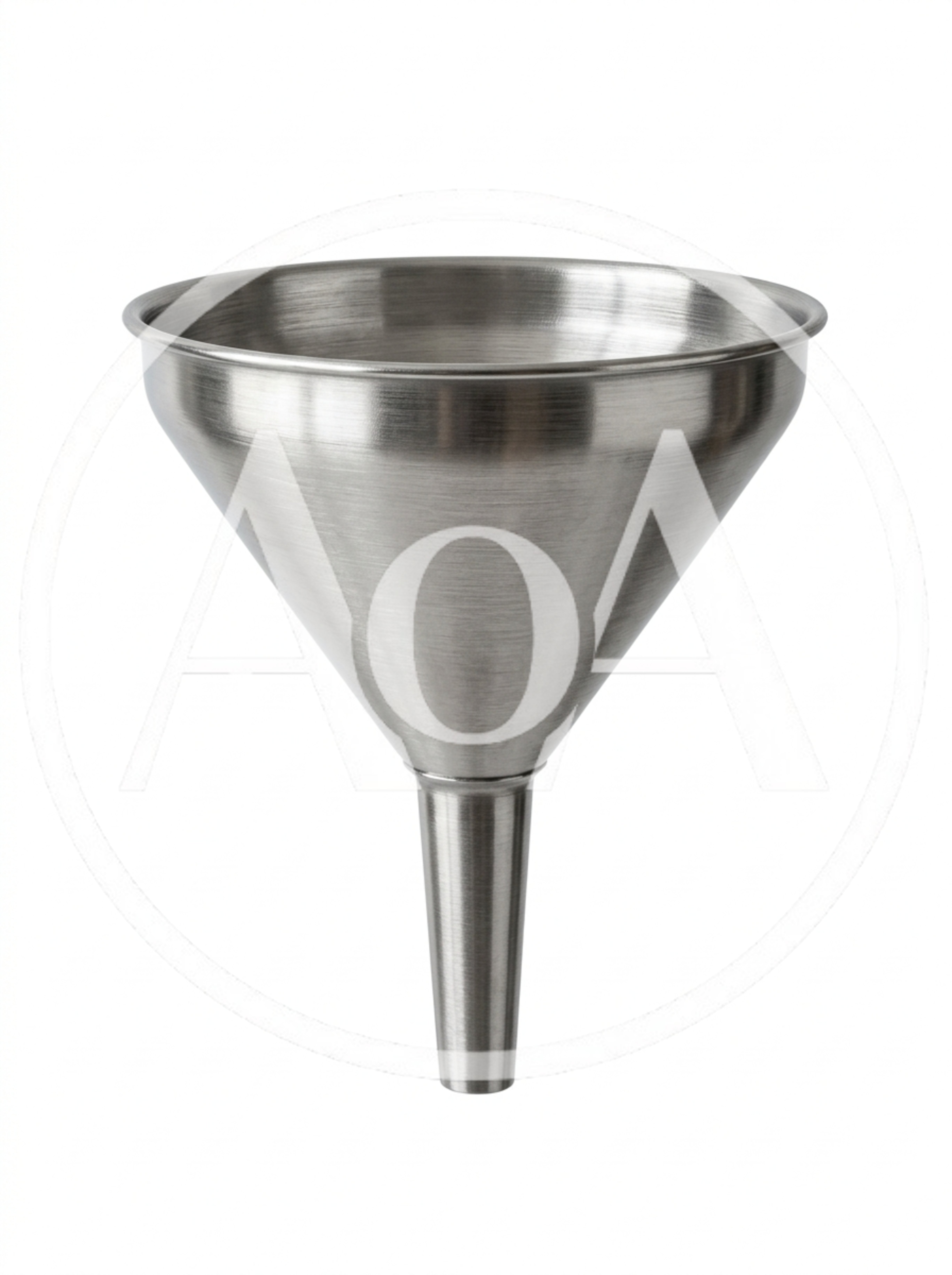 Stainless Steel Kitchen Funnel Isolated On White