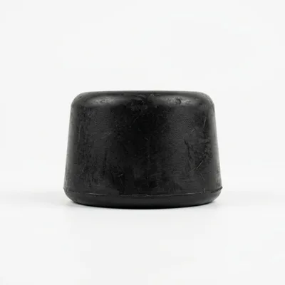 Black Rubber Bumper Stopper Isolated On White Background