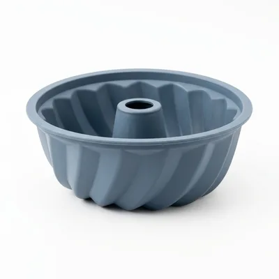 Blue Silicone Bundt Cake Pan