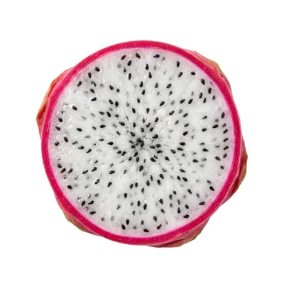 Cross Section Of A Fresh Dragon Fruit