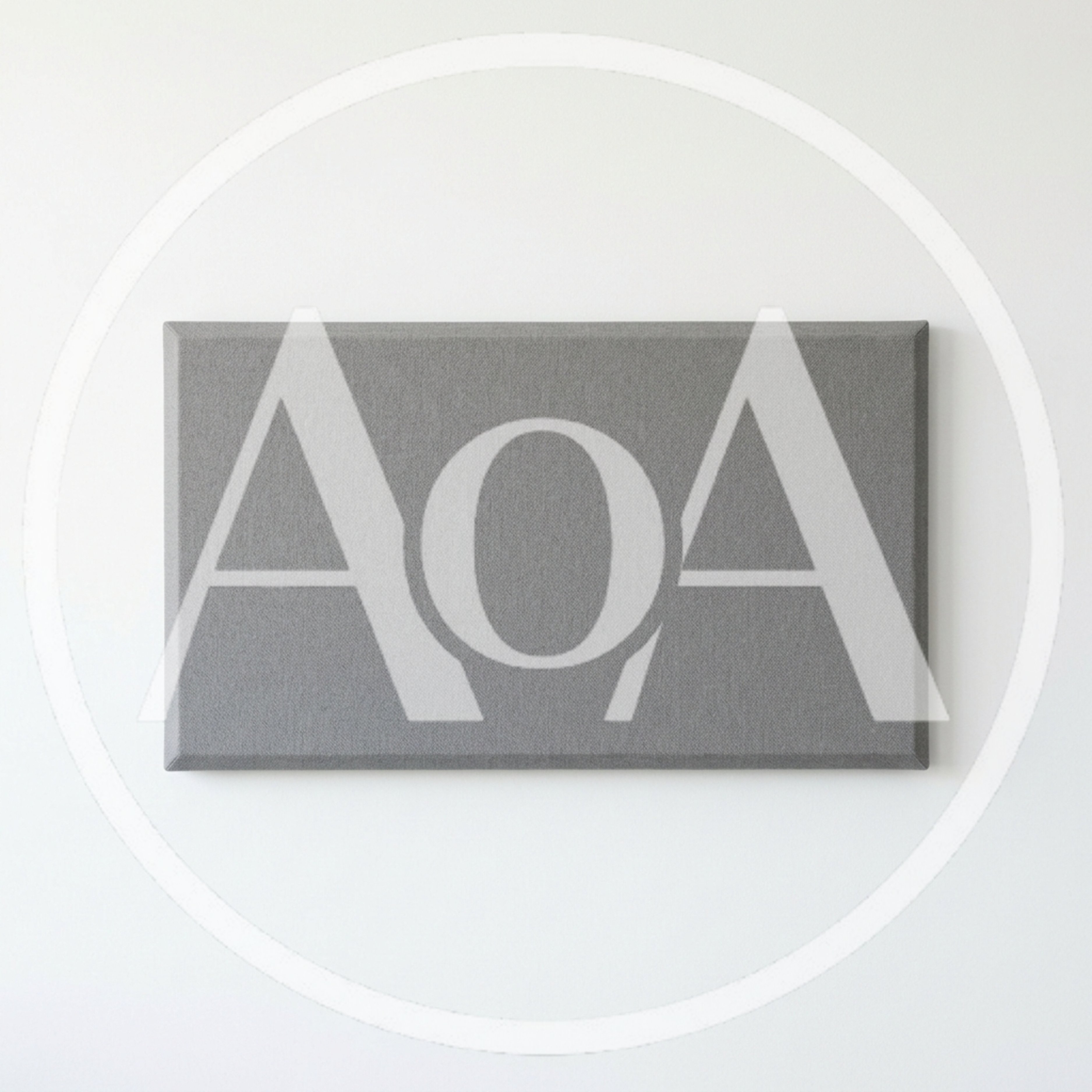 Grey Rectangular Acoustic Sound Absorption Panel