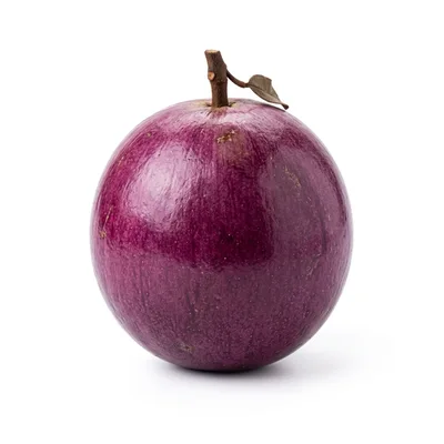 Single Ripe Purple Star Apple Fruit