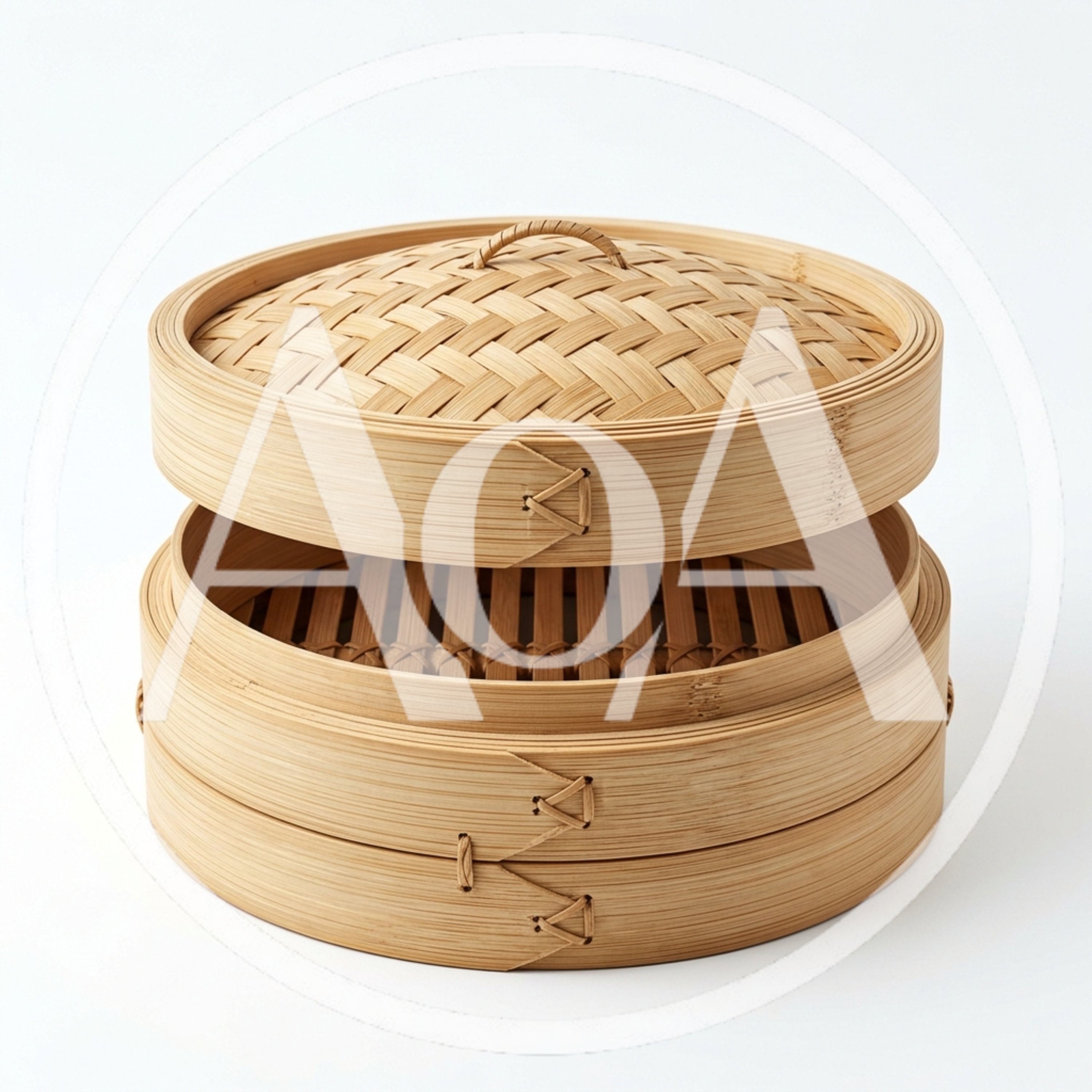 Stacked Bamboo Steamer Basket For Asian Cooking