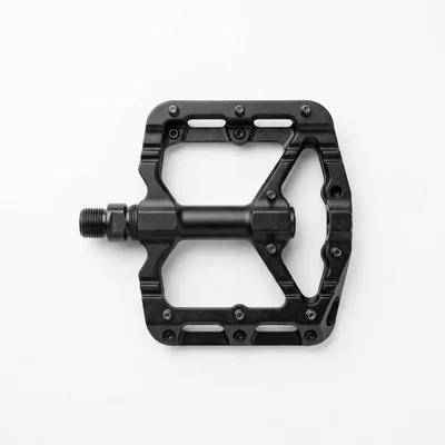 Black Mountain Bike Flat Pedal Isolated