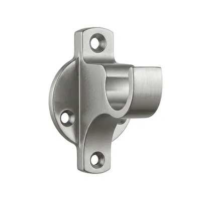 Brushed Nickel Curtain Rod Wall Bracket