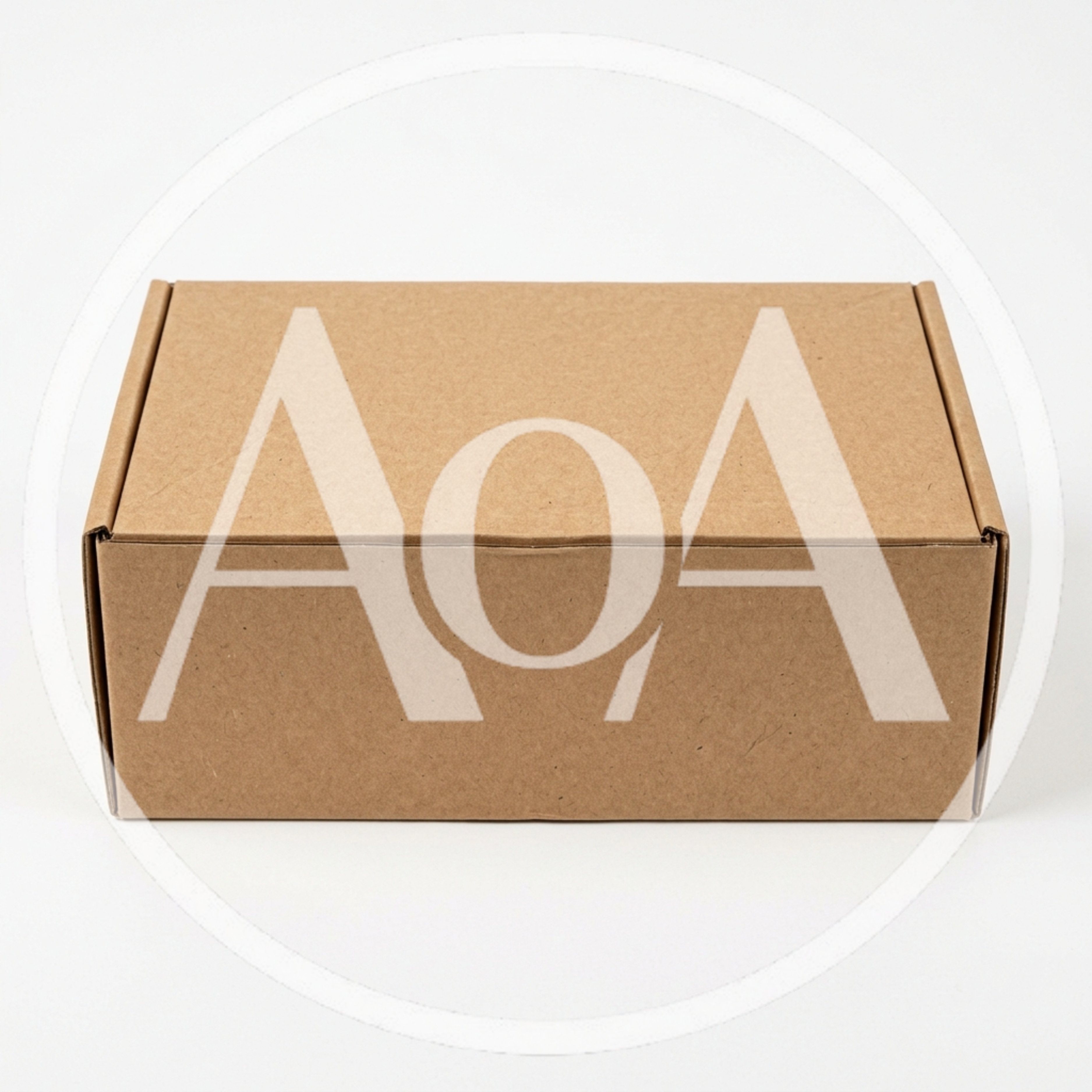 Closed Brown Cardboard Shipping Box